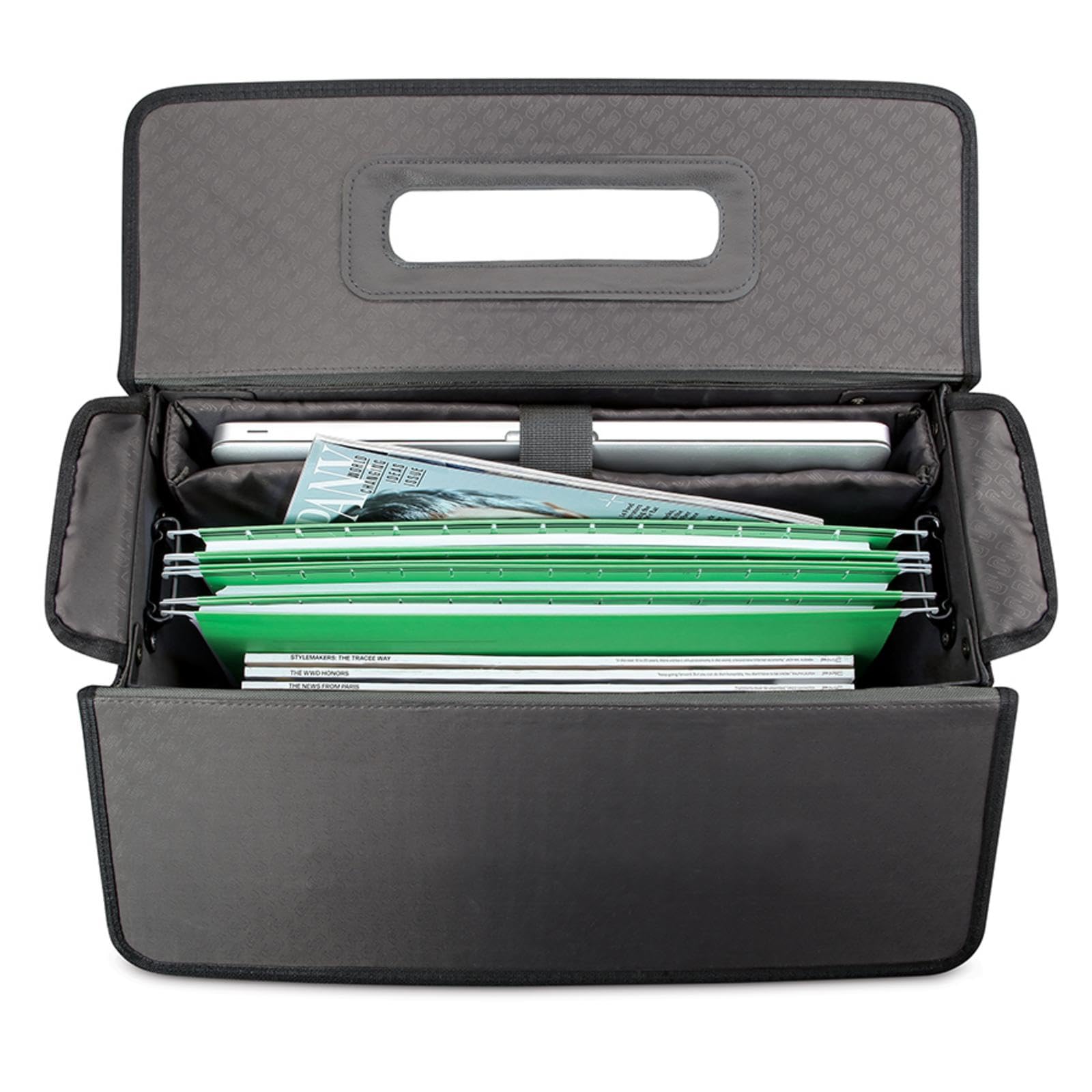 Solo Morgan Rolling Hard Side Catalog and Laptop Case - Black | Durable Business Travel & Office Organizer for Documents, Files & 17