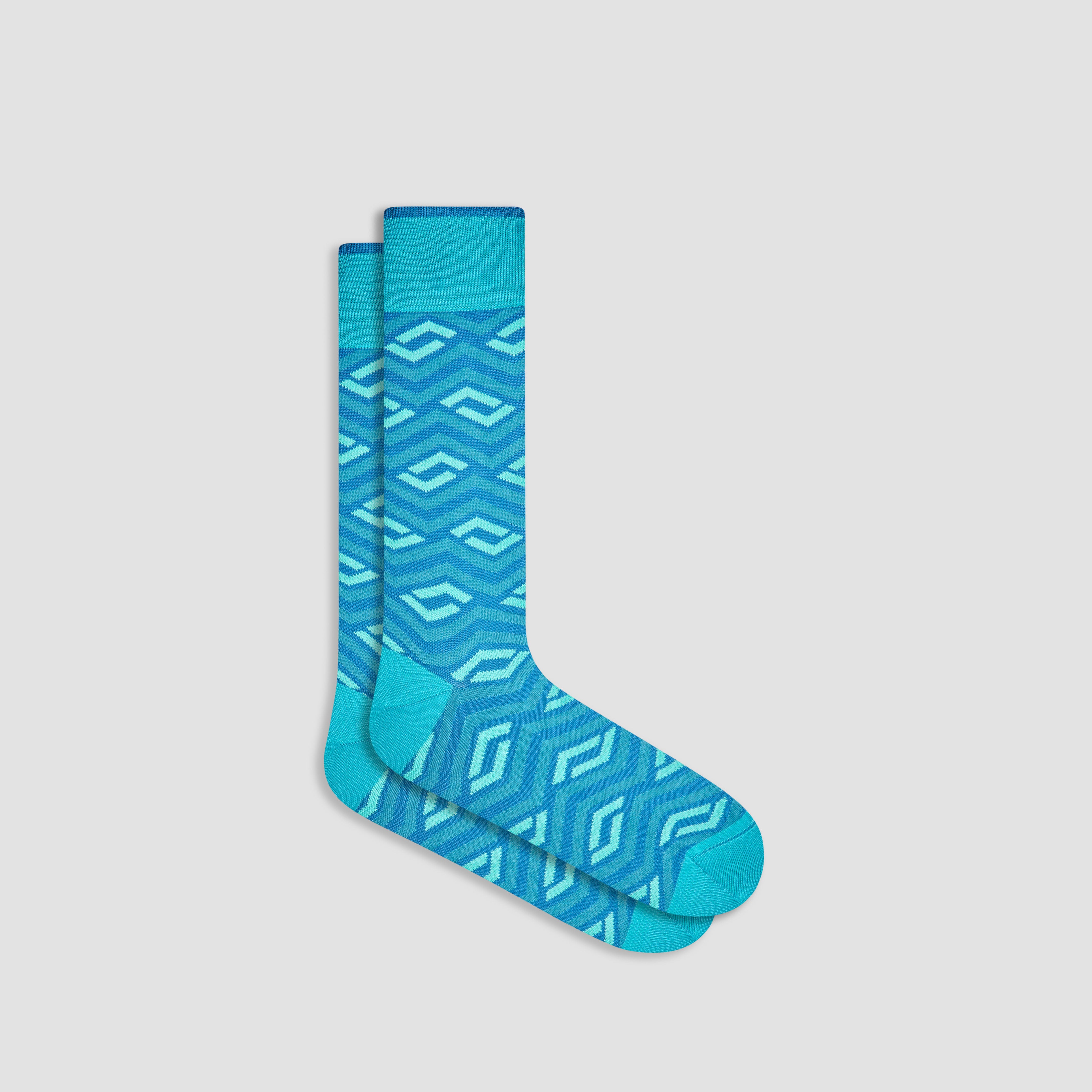 Chevron Stripe Mid Calf Socks for Women - Comfortable Crew Socks for Running, Hiking & Casual Wear - Trendy Striped Athletic Socks