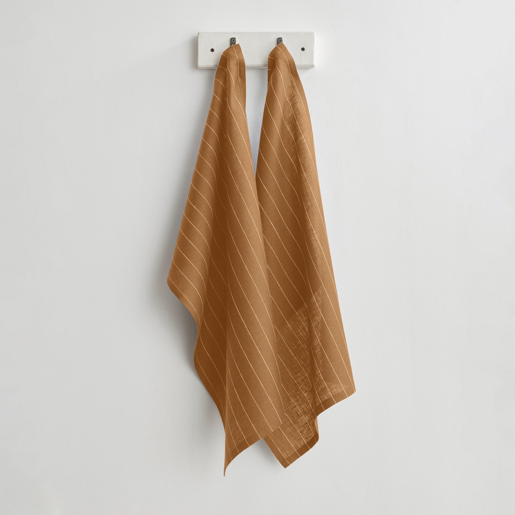 Premium Pinstripe Kitchen Towels Set of 2 - Absorbent Cotton Dish Towels for Drying Dishes & Cleaning - Perfect for Modern Kitchens & Housewarming Gifts