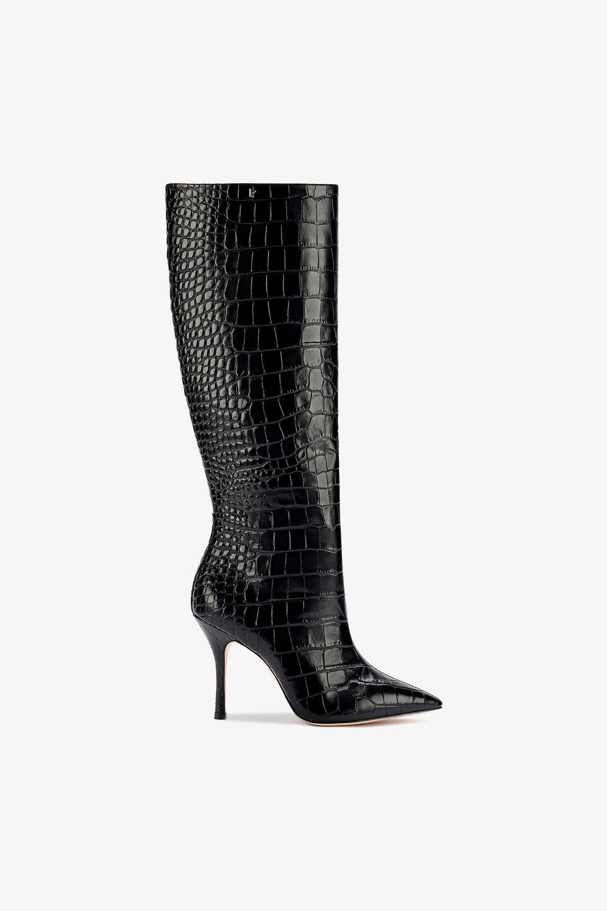 Kate Black Stamped Leather Boots for Women - Stylish & Comfortable Ankle Boots for Fall, Winter & Everyday Wear