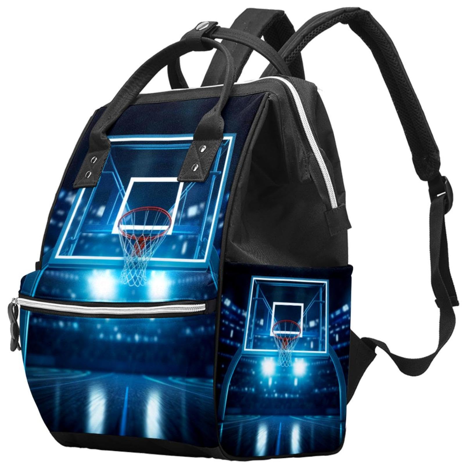 Best Travel Backpack for Men & Women - Durable Lightweight Hiking Backpack with Basketball Hoop Stadium Design - Perfect for Outdoor Adventures, Gym, Work & School