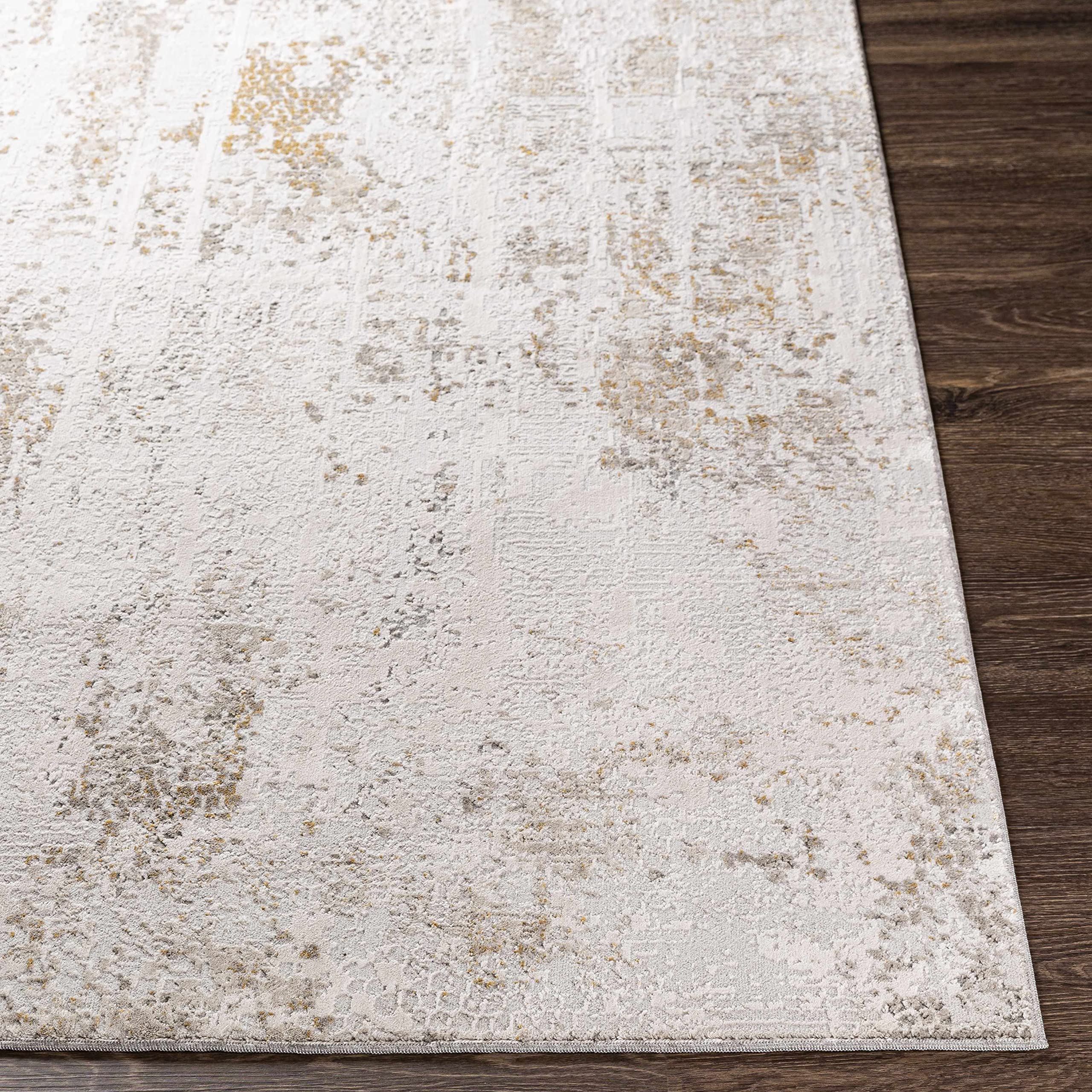 Hauteloom Windale Modern Area Rug 12' x 15' for Living Room & Bedroom - Soft Plush Carpet in Brown, Blue, Gray - Perfect for Home Decor, Cozy Spaces & High Traffic Areas