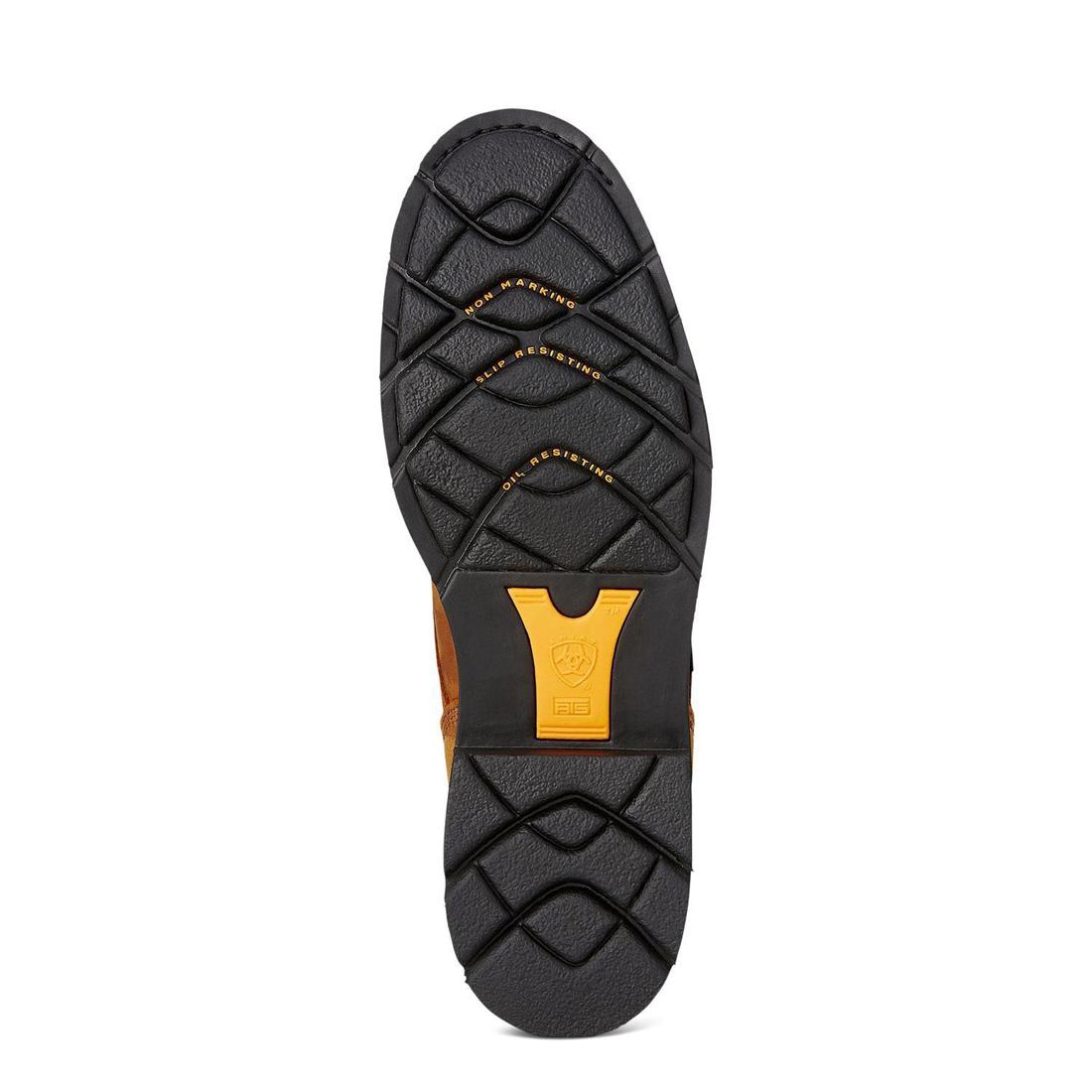Cascade 8 Inch Soft Toe Work Boots - Aged Bark Leather - Durable & Comfortable for Construction, Hiking & Outdoor Work