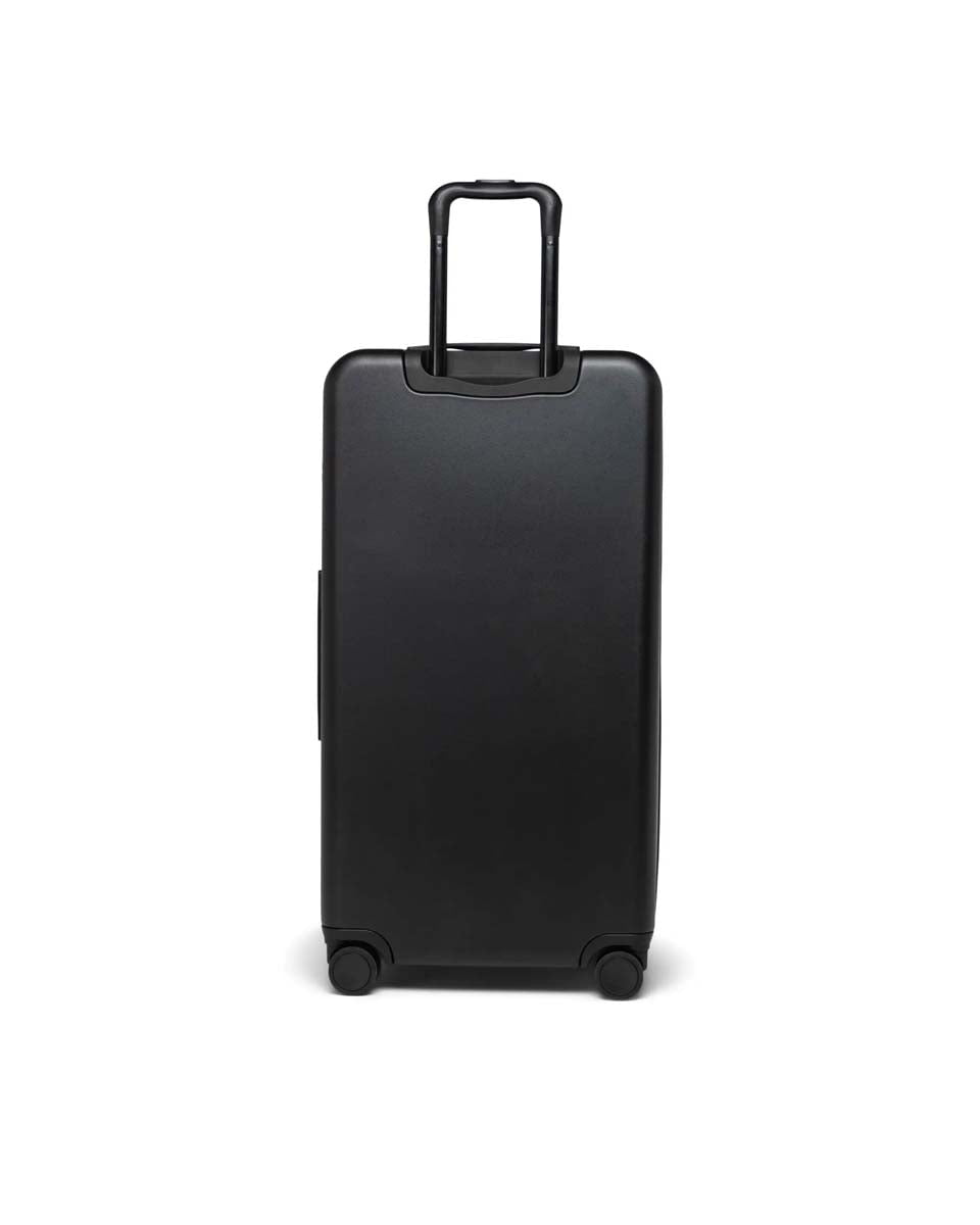 Herschel Heritage Hardshell Large Luggage - Black | Durable Carry-On Suitcase for Travel & Business Trips | Spinner Luggage with Smooth Wheels