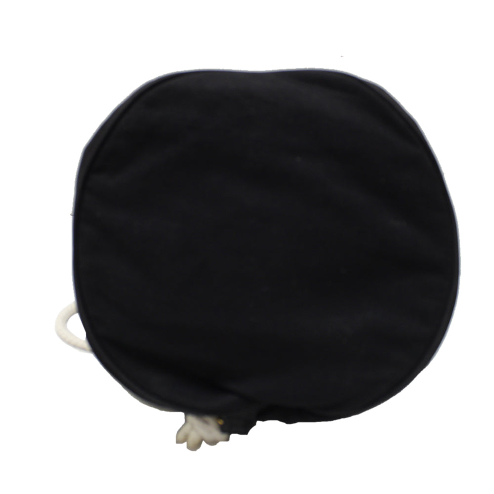 Authentic Chanel Black Logo Canvas Large Drawstring Cosmetic Bag - Luxury Makeup Pouch for Travel, Gym & Everyday Use