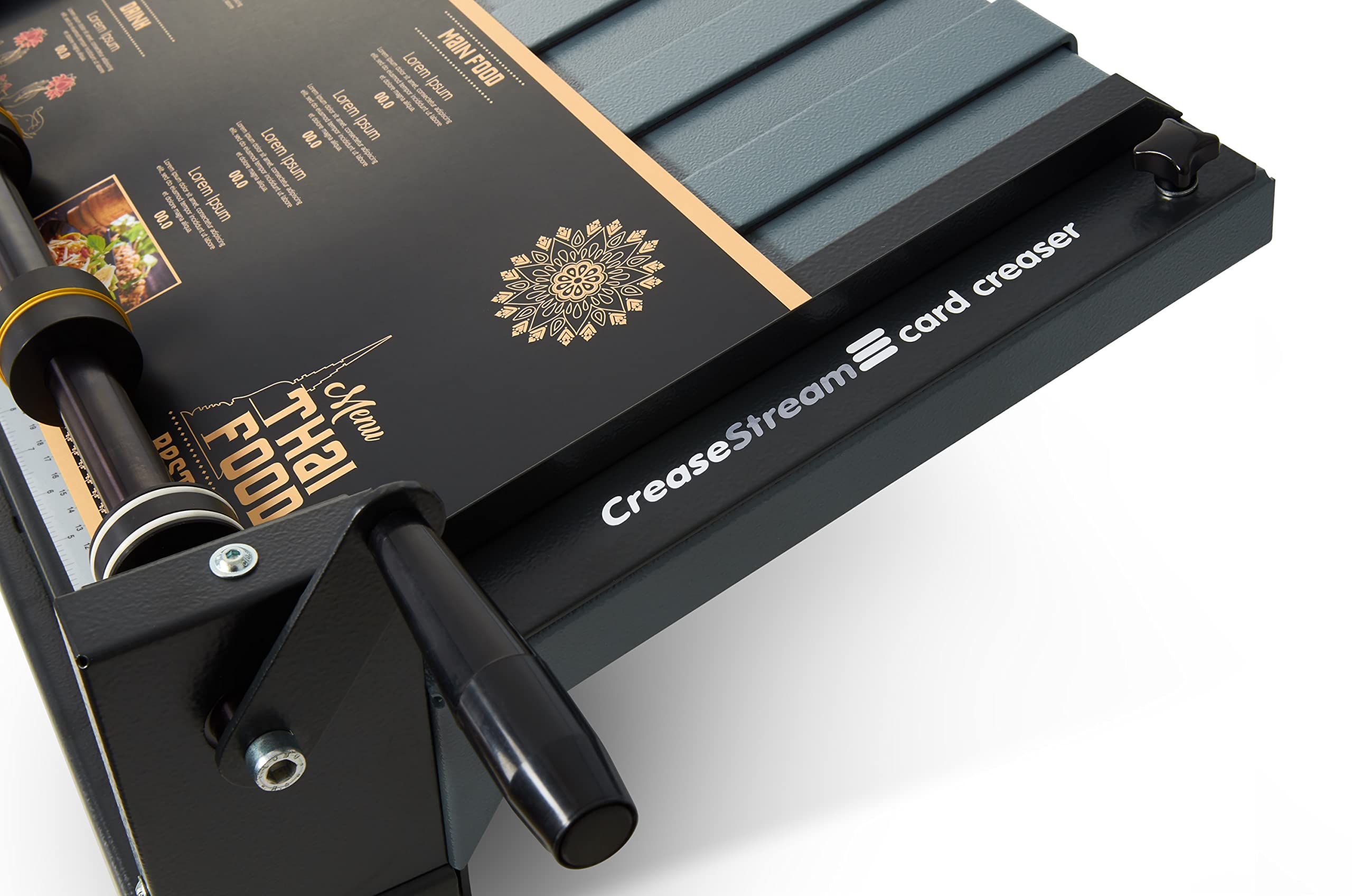 Precision Paper Creaser & Scoring Machine - Crack-Free Card Creaser for Professional Scrapbooking, Invitations & Greeting Cards | Desktop Paper Folding Tool for Crafting & DIY Projects