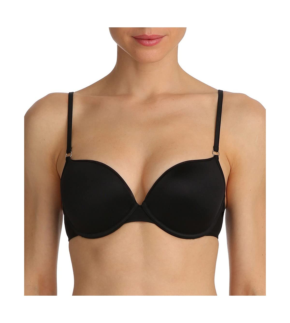 Undertones Push-Up Bra for Women - 32D Black Lace Underwire Bra for Lift & Support | Perfect for Everyday Wear & Special Occasions