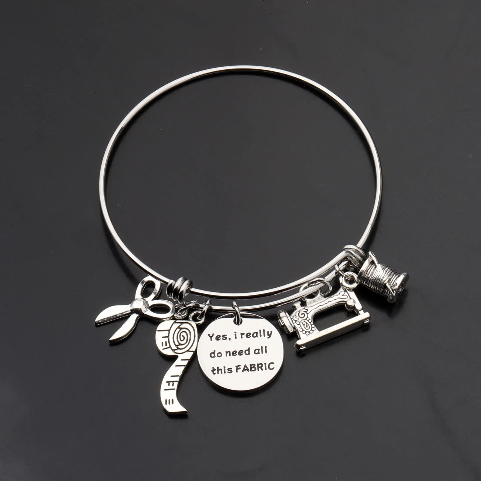 TIIMG Handmade Sewing Bracelet - Unique Quilting Gifts for Quilters & Seamstress - Perfect Sewing Machine Accessories Gift - Ideal for Crafters, DIY Enthusiasts & Sewing Lovers