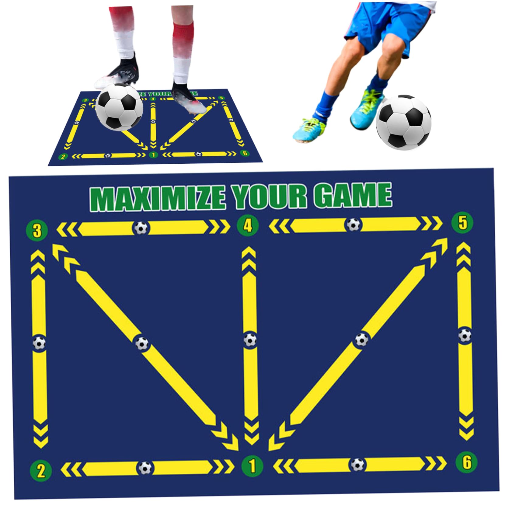 Non-Slip Soccer Training Mat 24x35