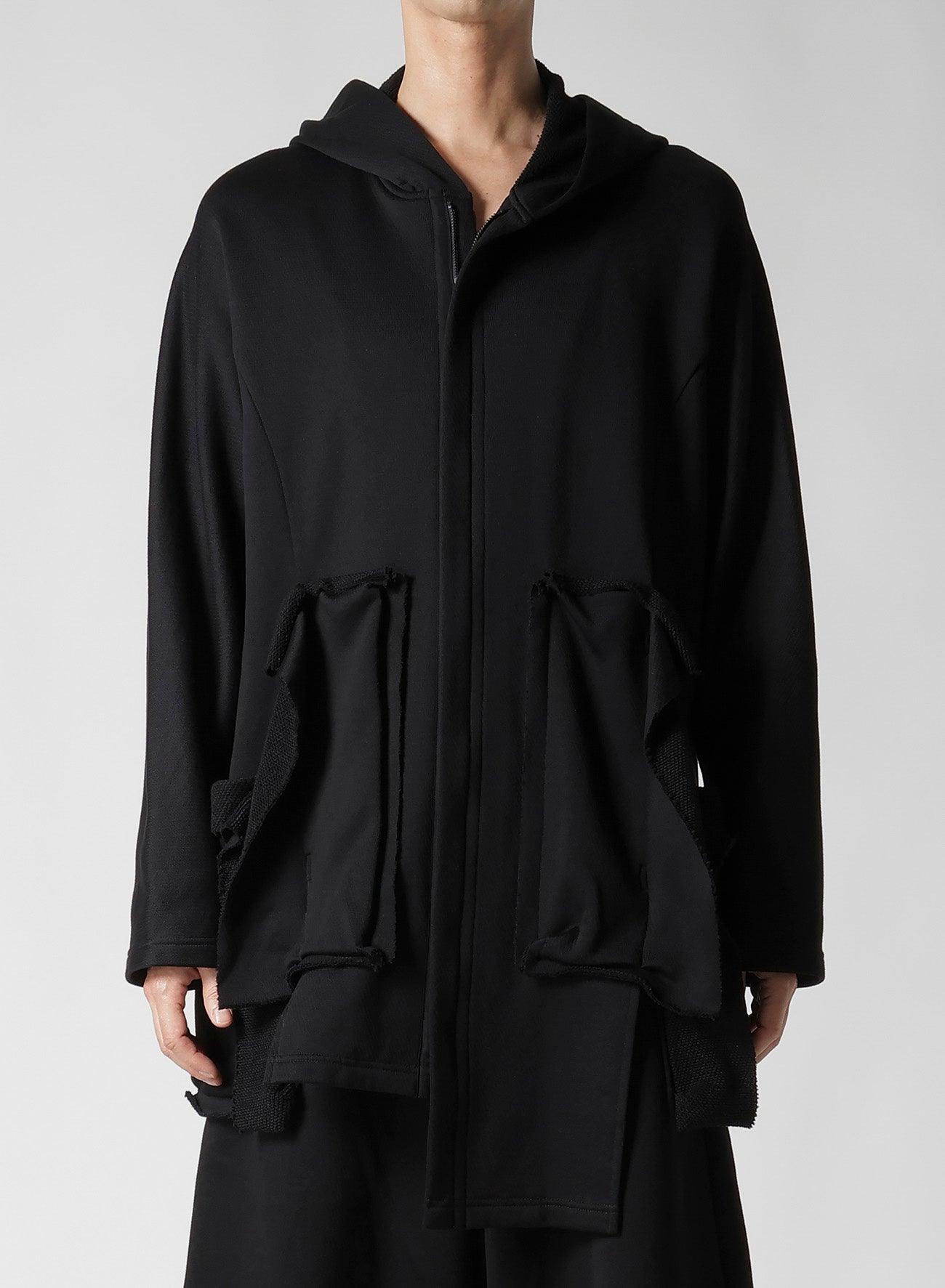 COTTON SMITH POCKET DETAIL UNBALANCED HOODIE - Men's Casual Pullover Sweatshirt with Asymmetrical Design | Perfect for Streetwear, Lounge & Everyday Comfort
