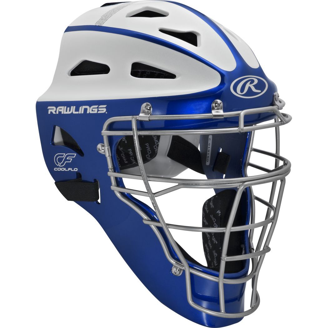 Rawlings Velo Matte 2-Tone Youth Baseball Catcher Helmet - Lightweight Protective Gear for Kids - Perfect for Little League, Training & Games