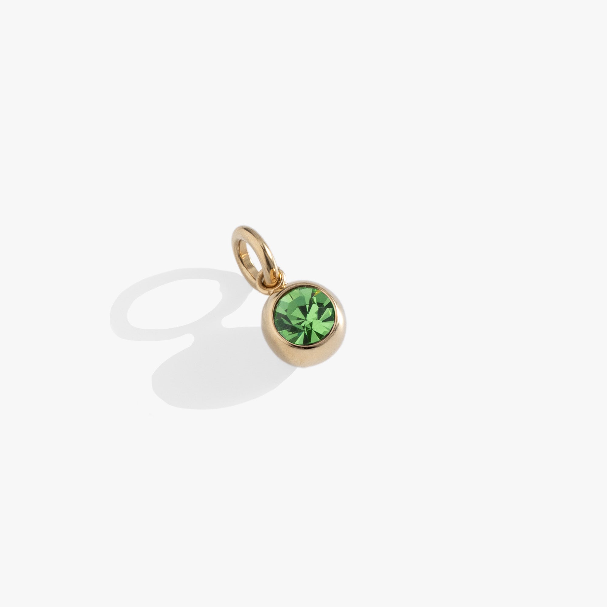 August Birthstone Peridot Interchangeable Charm Pendant - Sterling Silver Necklace for Women - Perfect Gift for August Birthdays & Special Occasions - Ideal for Layering, Everyday Wear & Jewelry Gifting