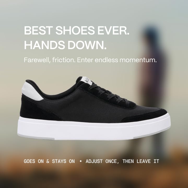 Kizik Prague Slip On Sneakers for Men & Women - Breathable Canvas & Suede Leather Hands-Free Shoes - Comfortable Orthopedic Casual Shoes for Everyday Wear | Perfect for Walking, Travel & Seniors