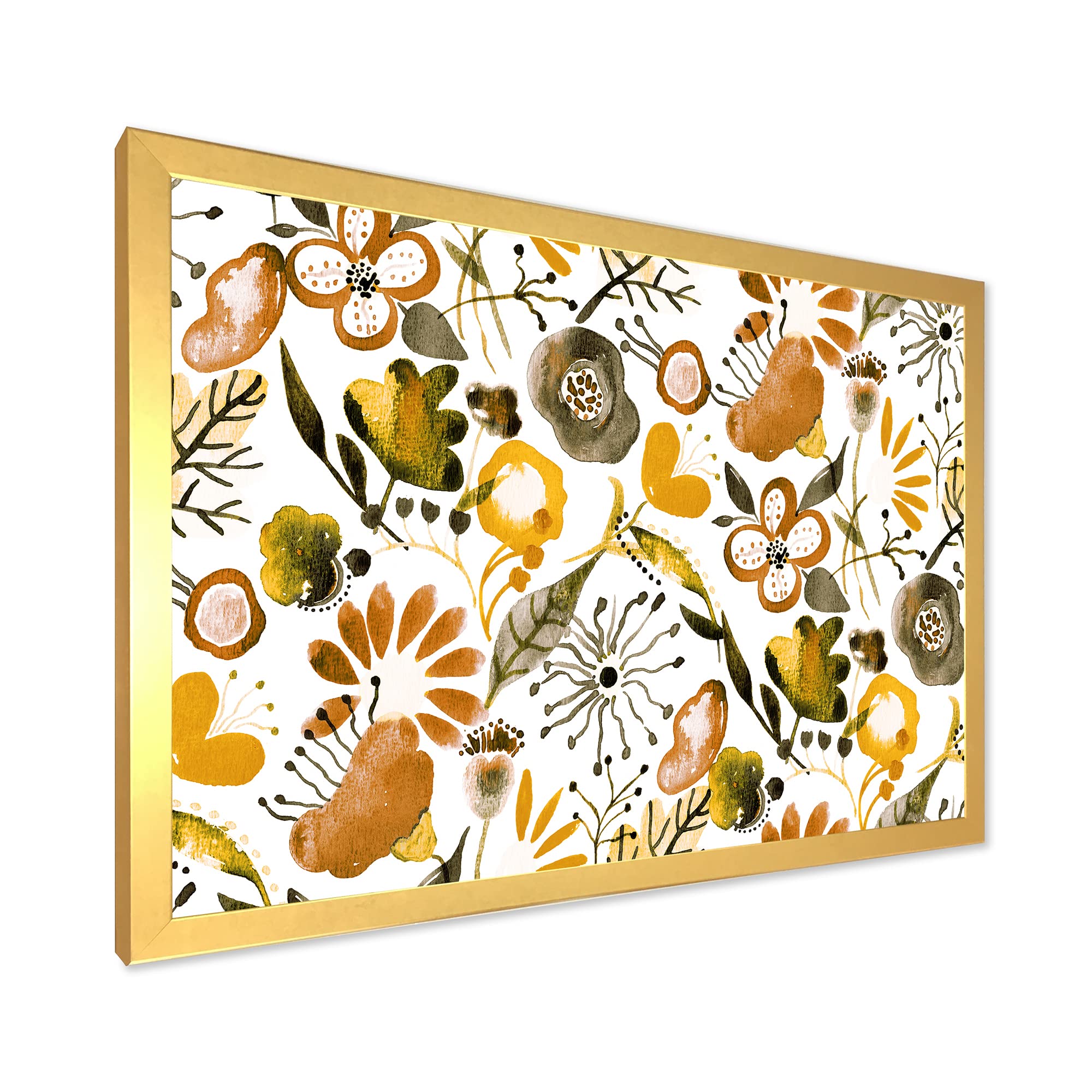 Vibrant Wildflowers Framed Wall Art - Modern Home Decor for Living Room, Bedroom & Office | Nature Inspired Canvas Print