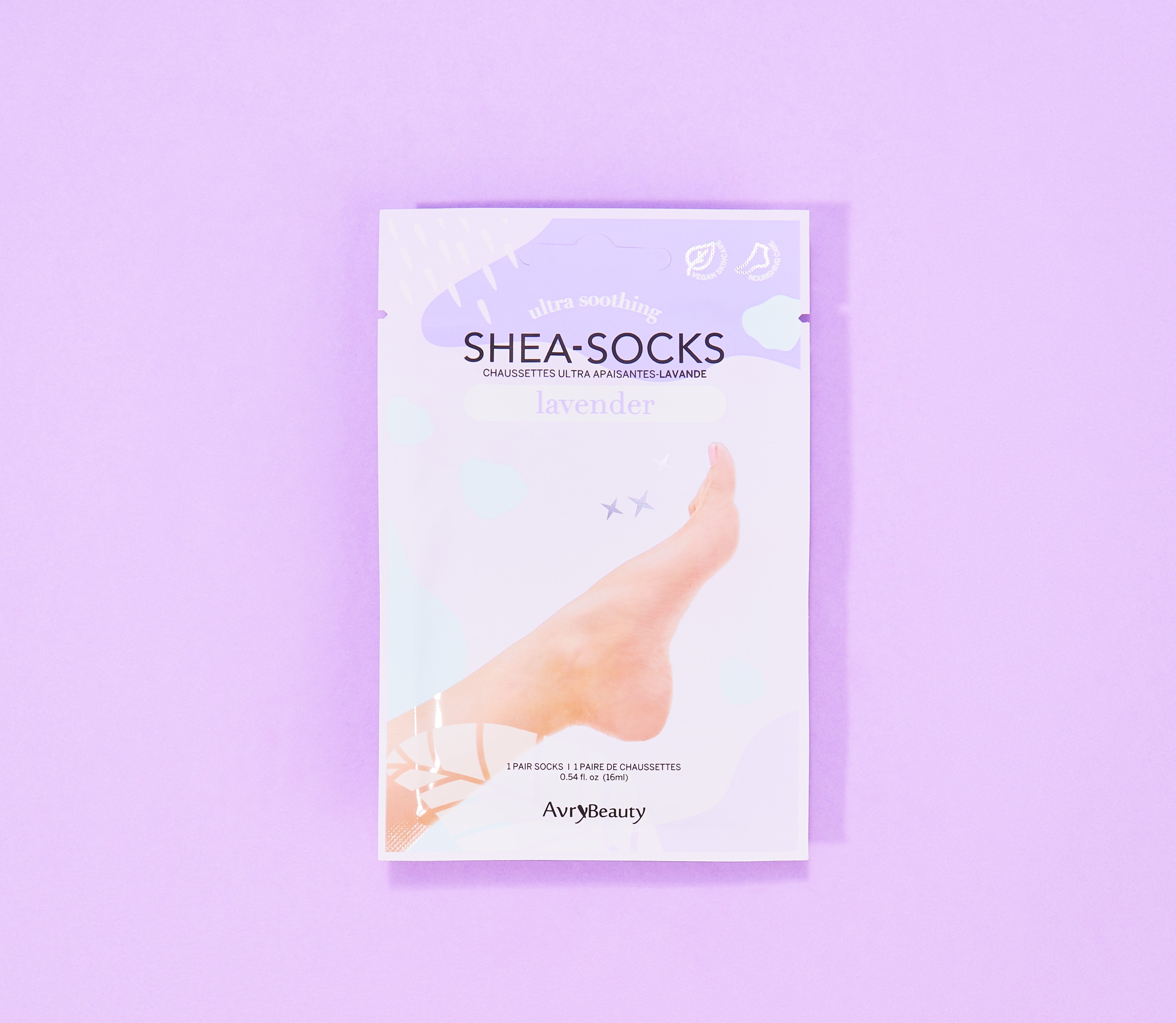 Avry Beauty Shea Butter Moisturizing Socks for Women & Men - Ultra Soft Spa Foot Care Treatment - Perfect for Dry Cracked Heels & Overnight Hydration (1 Pair) - Ideal for Relaxation, Pedicures & At-Home Foot Therapy