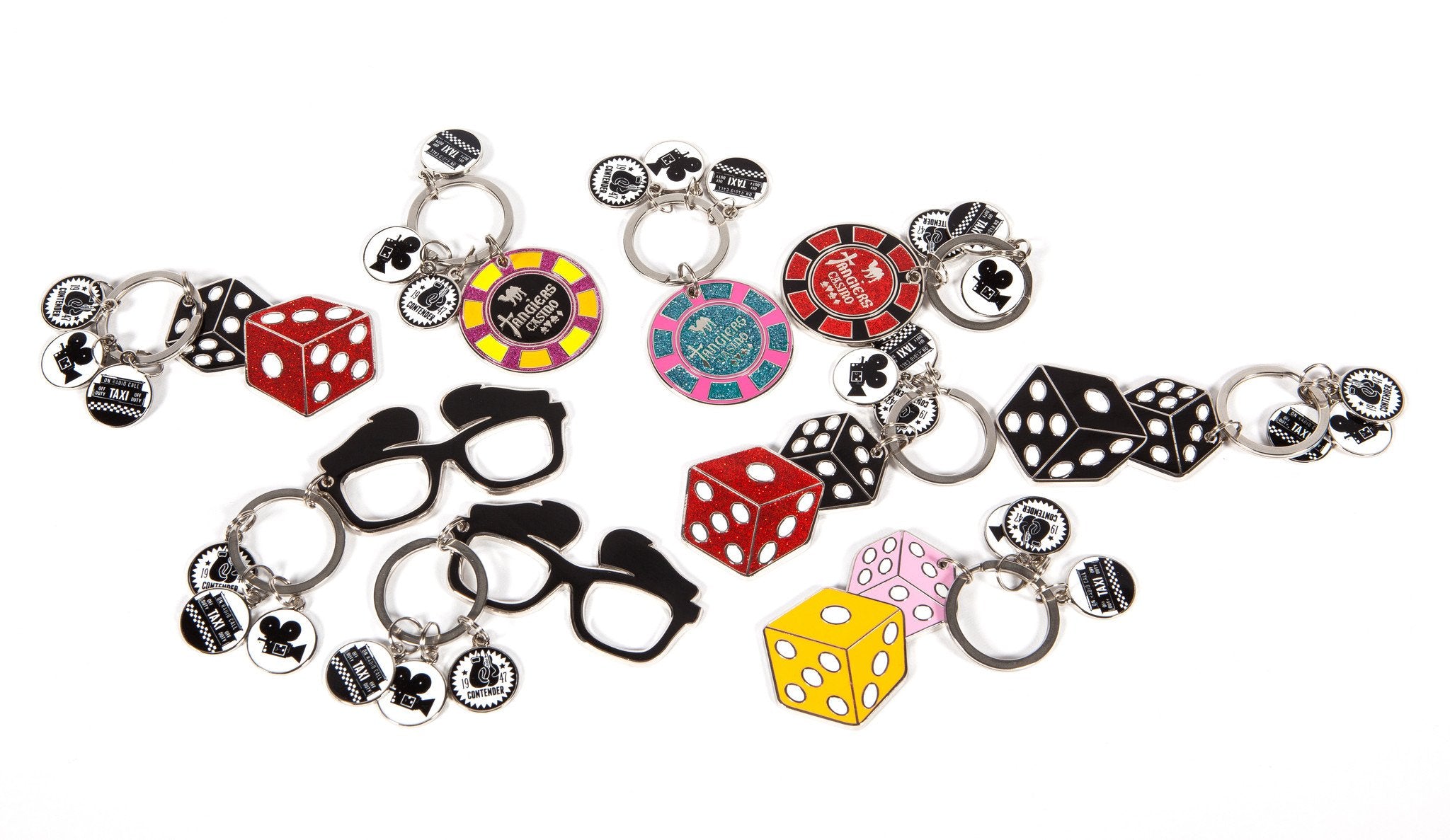 Authentic Scorsese Casino Chips Keychain - Collectible Movie Memorabilia for Casino Lovers & Film Fans | Perfect for Gifts, Keyrings, and Casino-Themed Parties