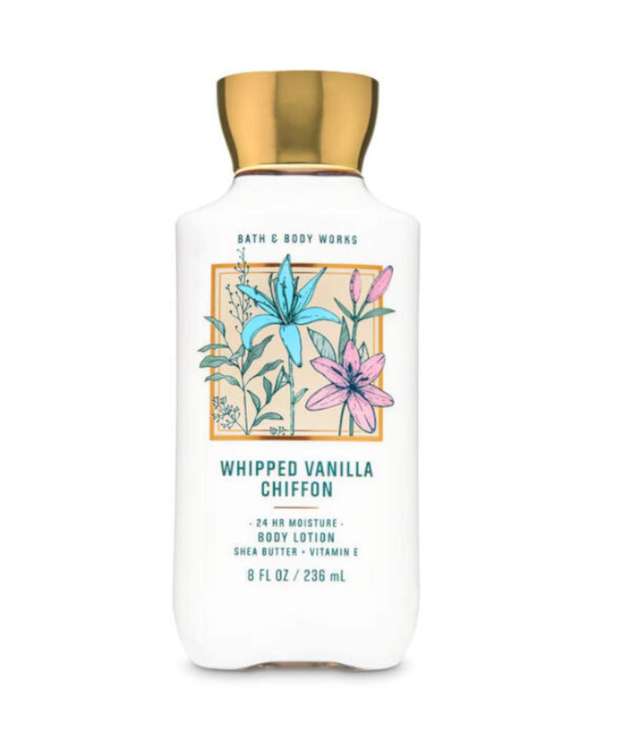 Bath & Body Works Whipped Vanilla Chiffon 24-Hour Moisturizing Body Lotion for Dry Skin - Hydrating & Long-Lasting Fragrance for Daily Use & Gift Giving