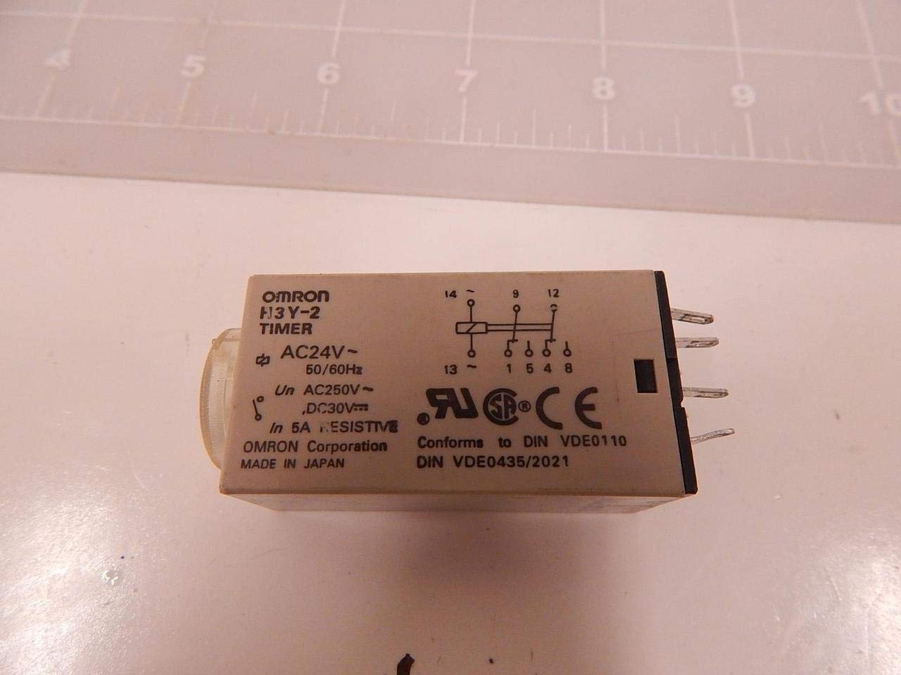 Omron H3Y-2 Timer Relay - Industrial Automation & Control Replacement Part for Machinery & Equipment