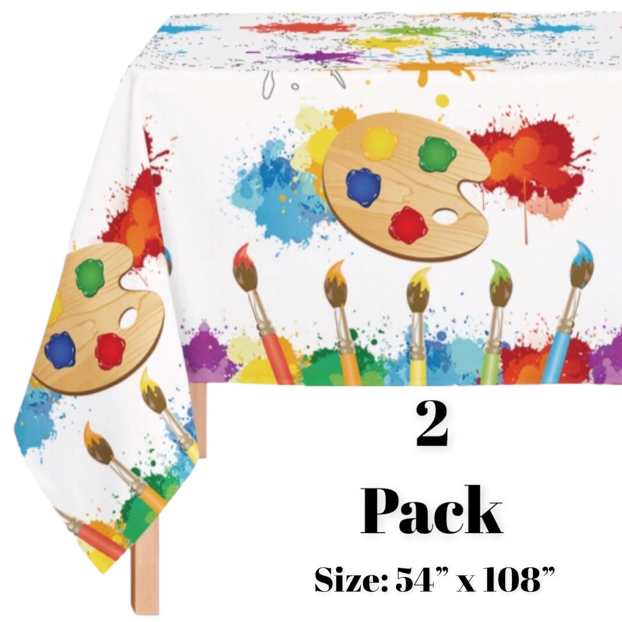 24-Piece Art-Themed Birthday Party Supplies Set - Includes Plates, Napkins & Table Covers - Perfect for Kids Art Party Decorations & Creative Birthday Celebrations