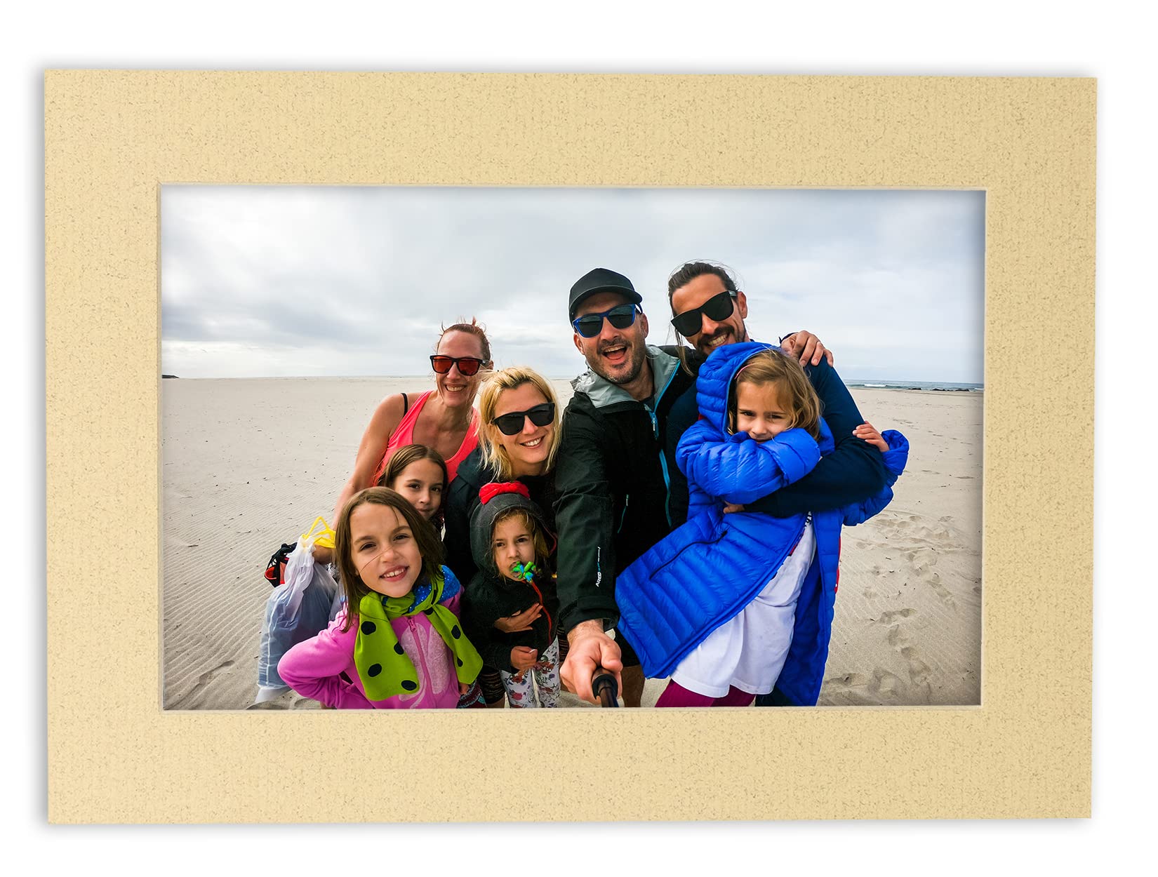 16x20 Inch Precut Tan Picture Matboard - Acid Free Bevel Cut Mat for 12x16 Photos & Artwork - Perfect for Framing, Scrapbooking, and Home Decor Display