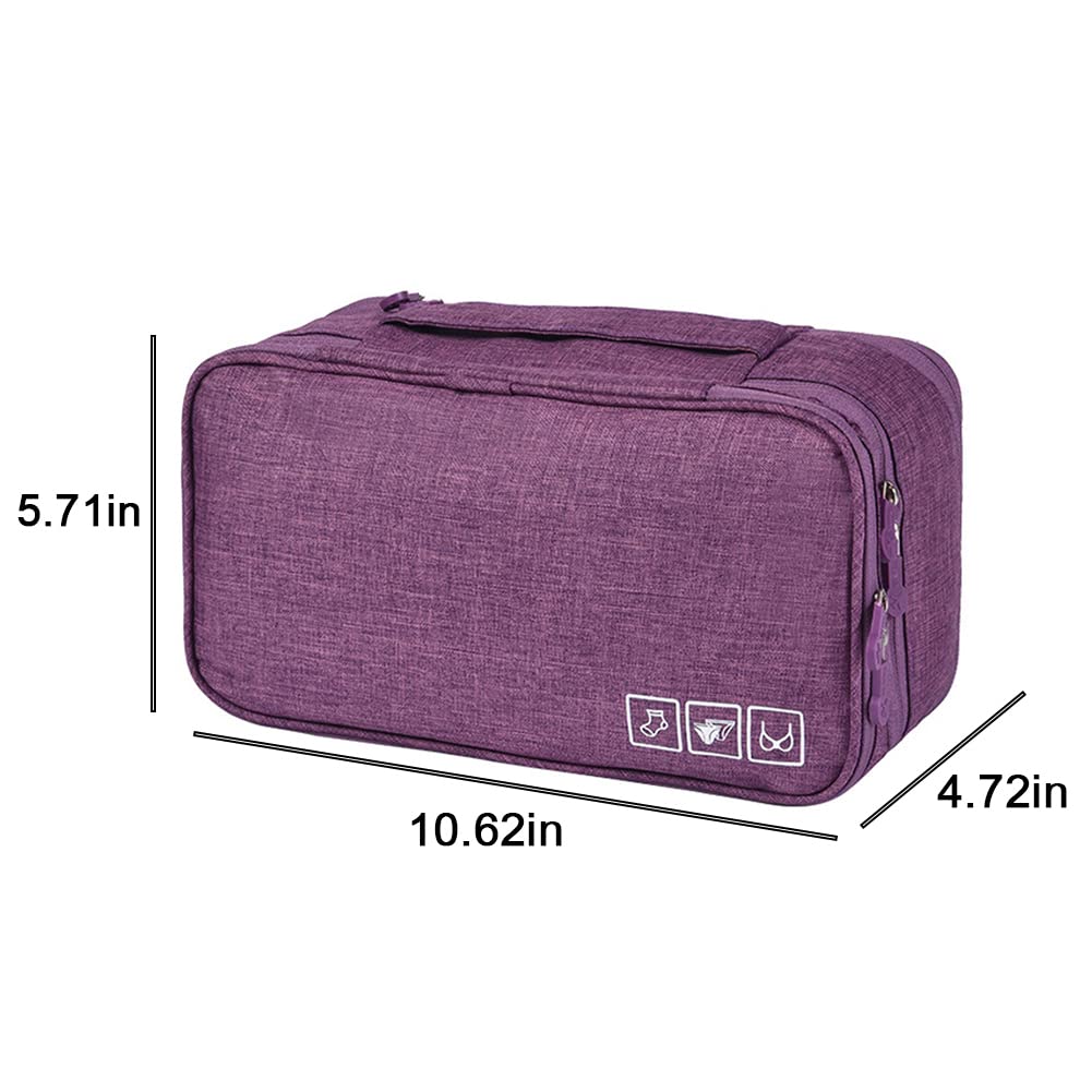 Multi-Function Travel Underwear Organizer - Portable Storage Bag for Bras, Socks & Lingerie | Packing Cube & Toiletry Bag for Vacation, Business Trips & Daily Organization