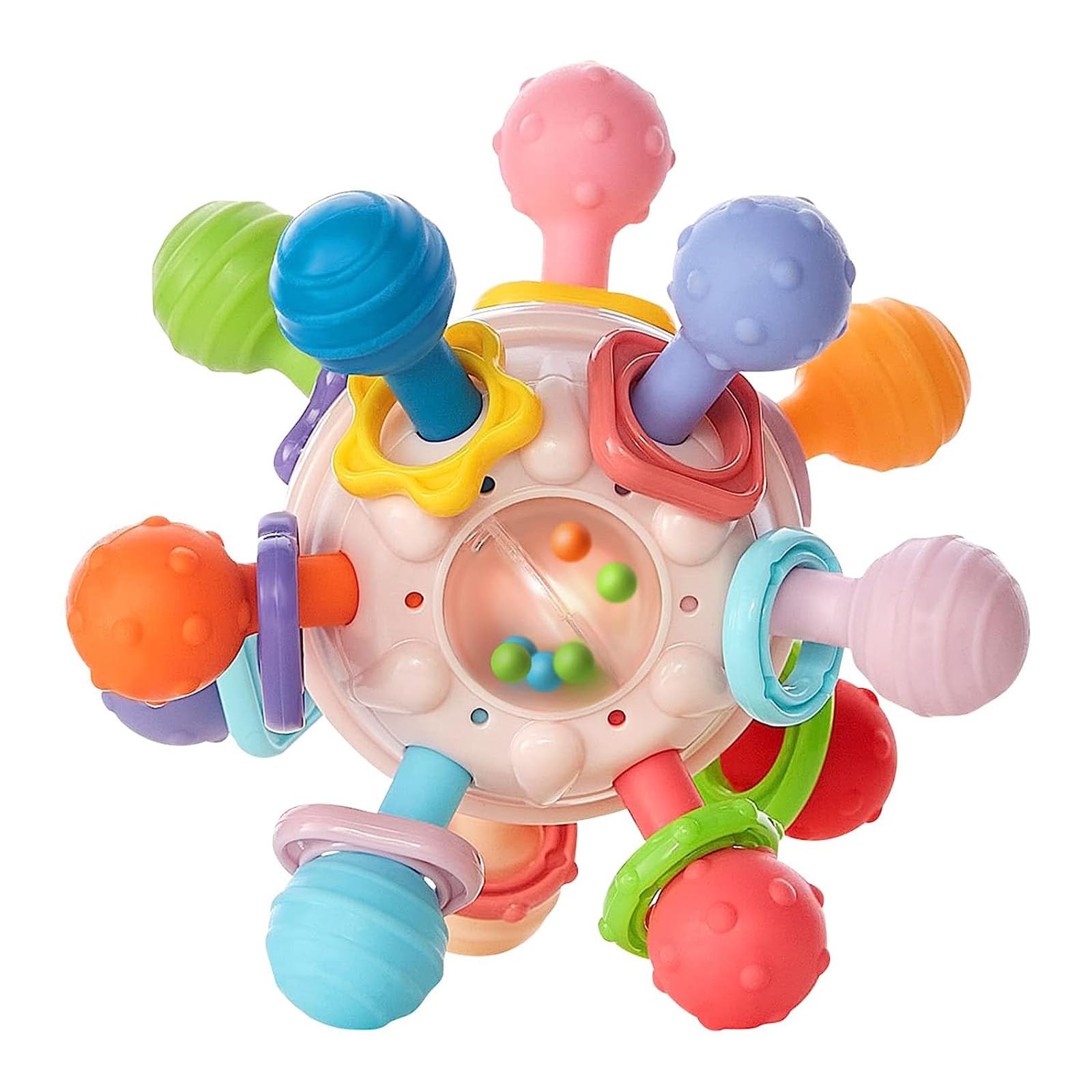Baby Teething Toys 0-12 Months - Montessori Sensory Rattle for Infants | Perfect for Soothing Gums & Early Learning