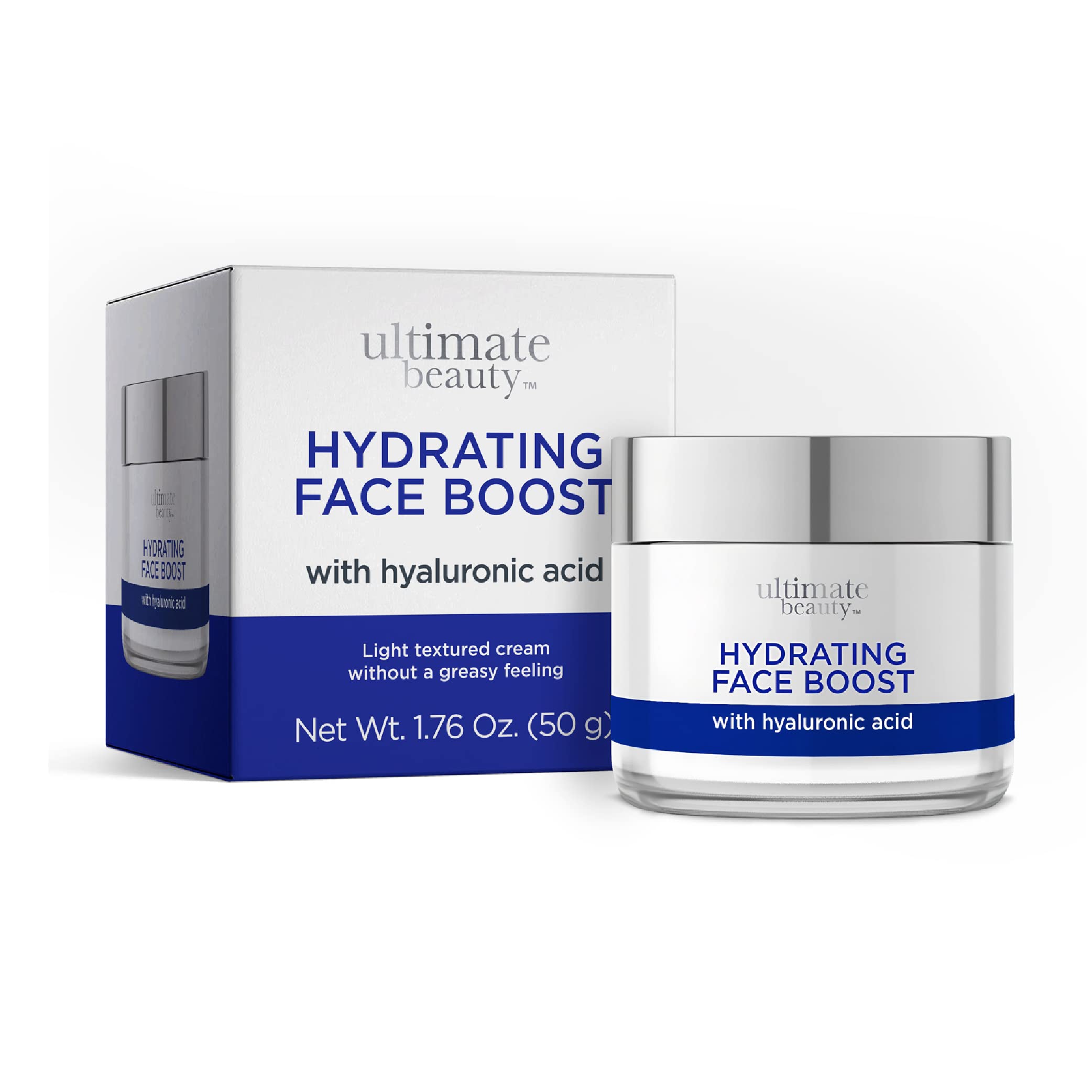 Hyaluronic Acid Face Cream for Deep Hydration - Oil-Free Moisturizing Facial Cream, 1.76 Oz - Perfect for Dry Skin & Daily Skincare Routine