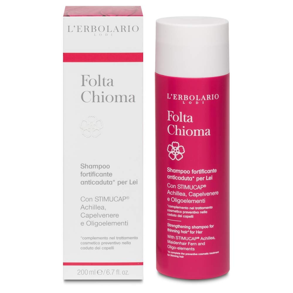 L'Erbolario Folta Chioma Volumizing & Strengthening Shampoo for Women - Thickens Fine Hair & Reduces Breakage | Daily Use for Fuller, Healthier-Looking Hair