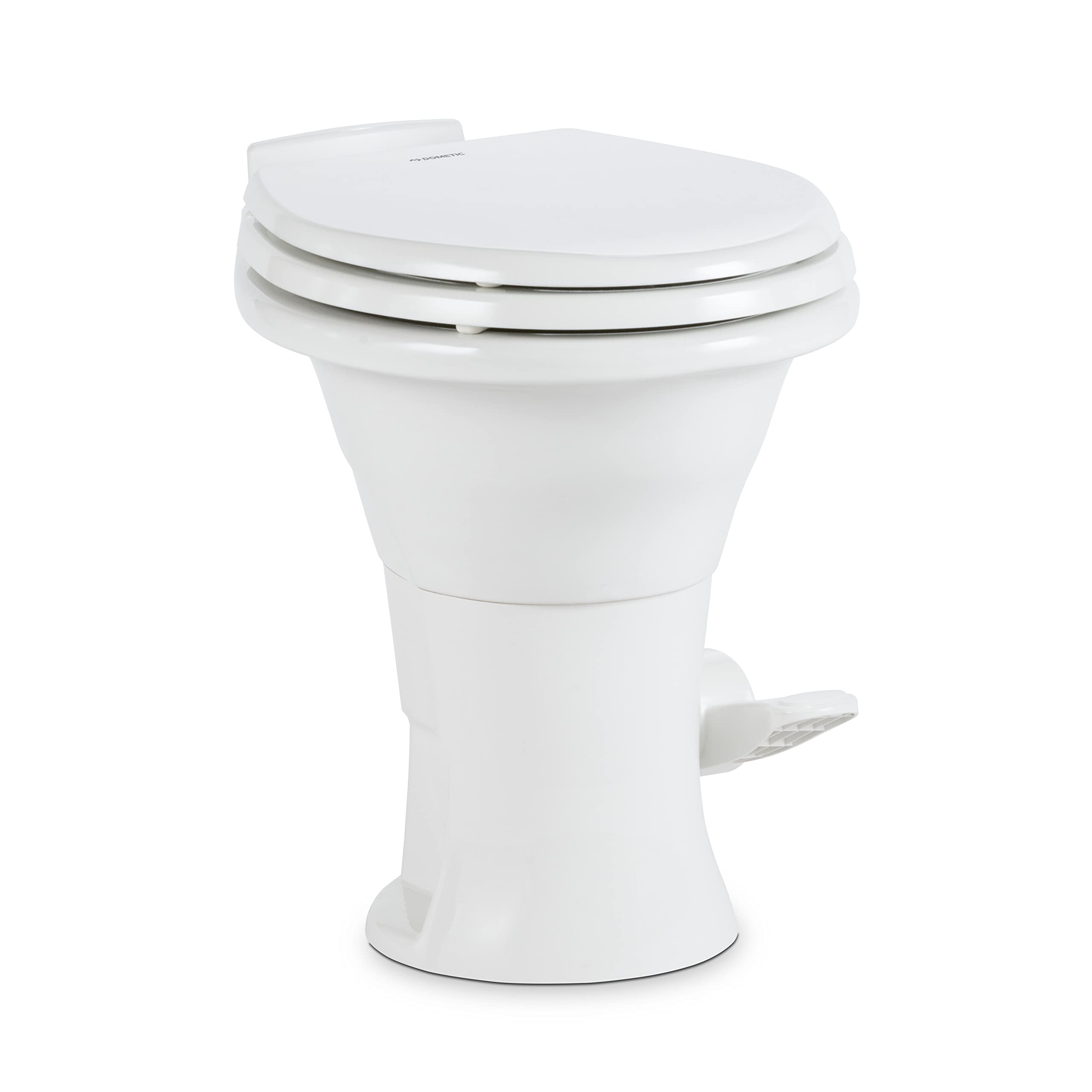 Dometic 310 Standard RV Toilet - Lightweight Oblong Design with Powerful Pressure-Enhanced Flush System | White Porcelain | Ideal for Campers, Trailers & Motorhomes | Perfect Bathroom Solution for RV Living & Road Trips