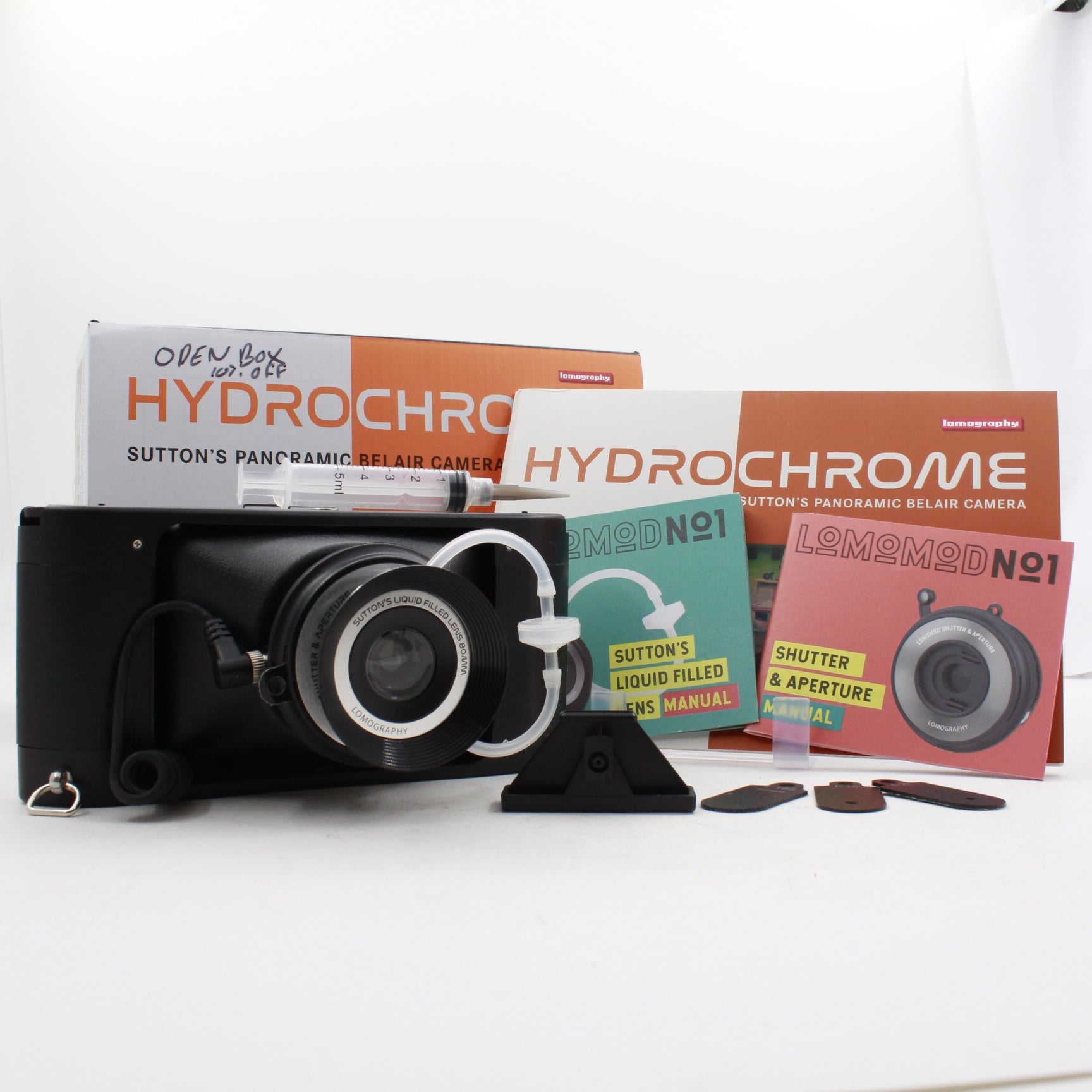 Open Box Lomography HydroChrome Sutton's Panoramic Belair 35mm Film Camera - Vintage Style Wide Angle Photography for Travel, Landscape & Creative Shots