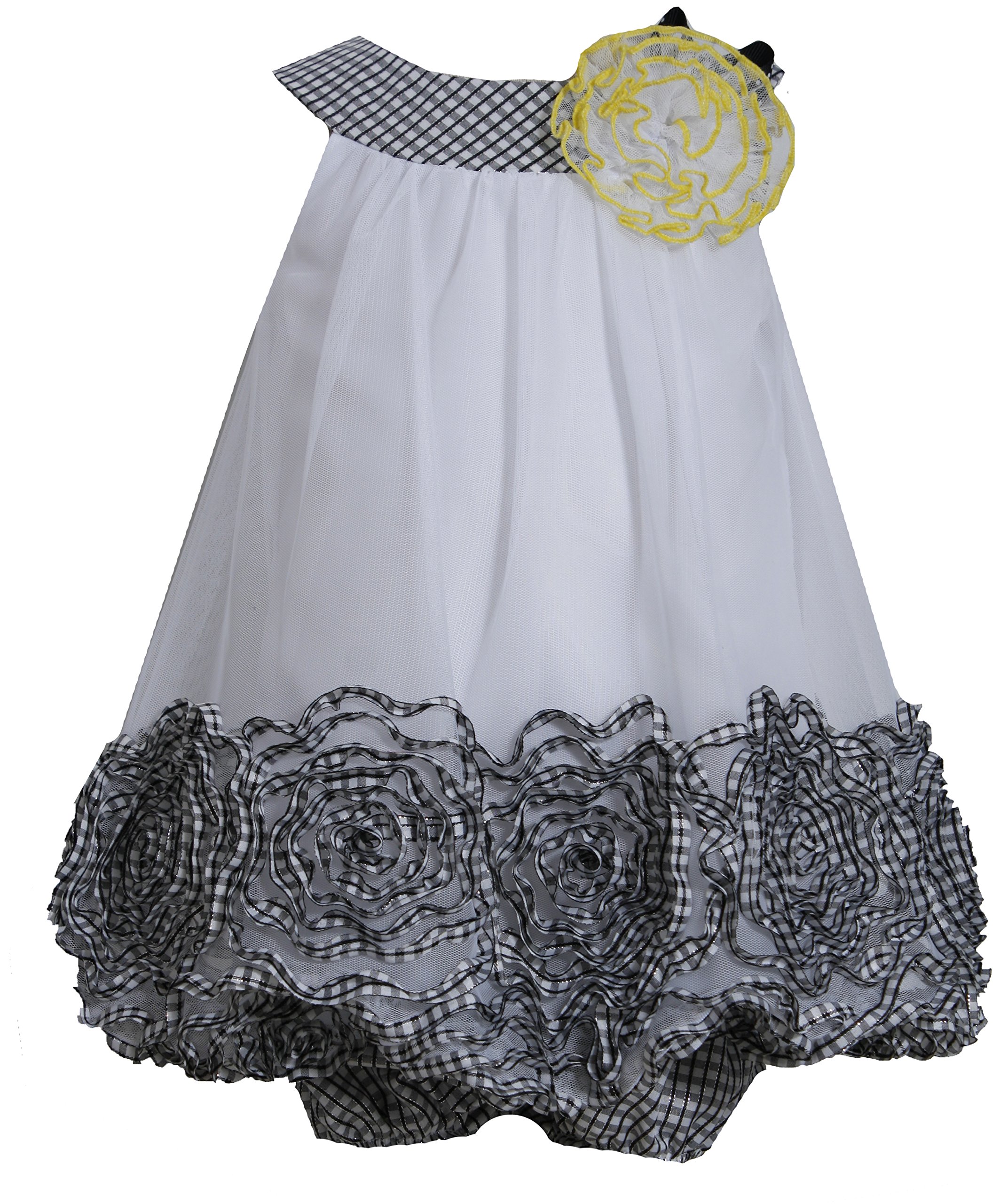 Bonnie Baby Girls' Black & White Bonaz Bubble Dress - Cute & Comfortable for Parties, Photos & Special Occasions
