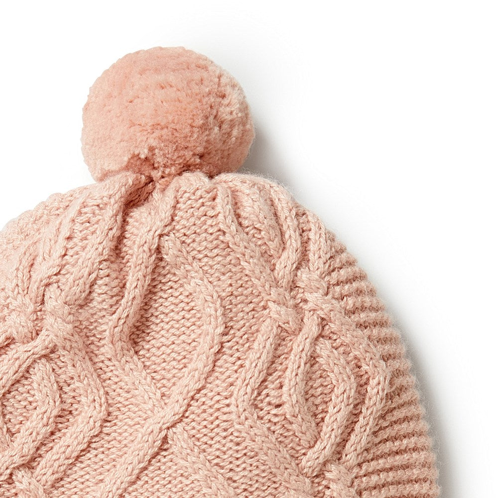 Warm Knitted Cable Hat for Women & Men - Winter Beanie with Classic Cable Design - Perfect for Skiing, Hiking & Cold Weather