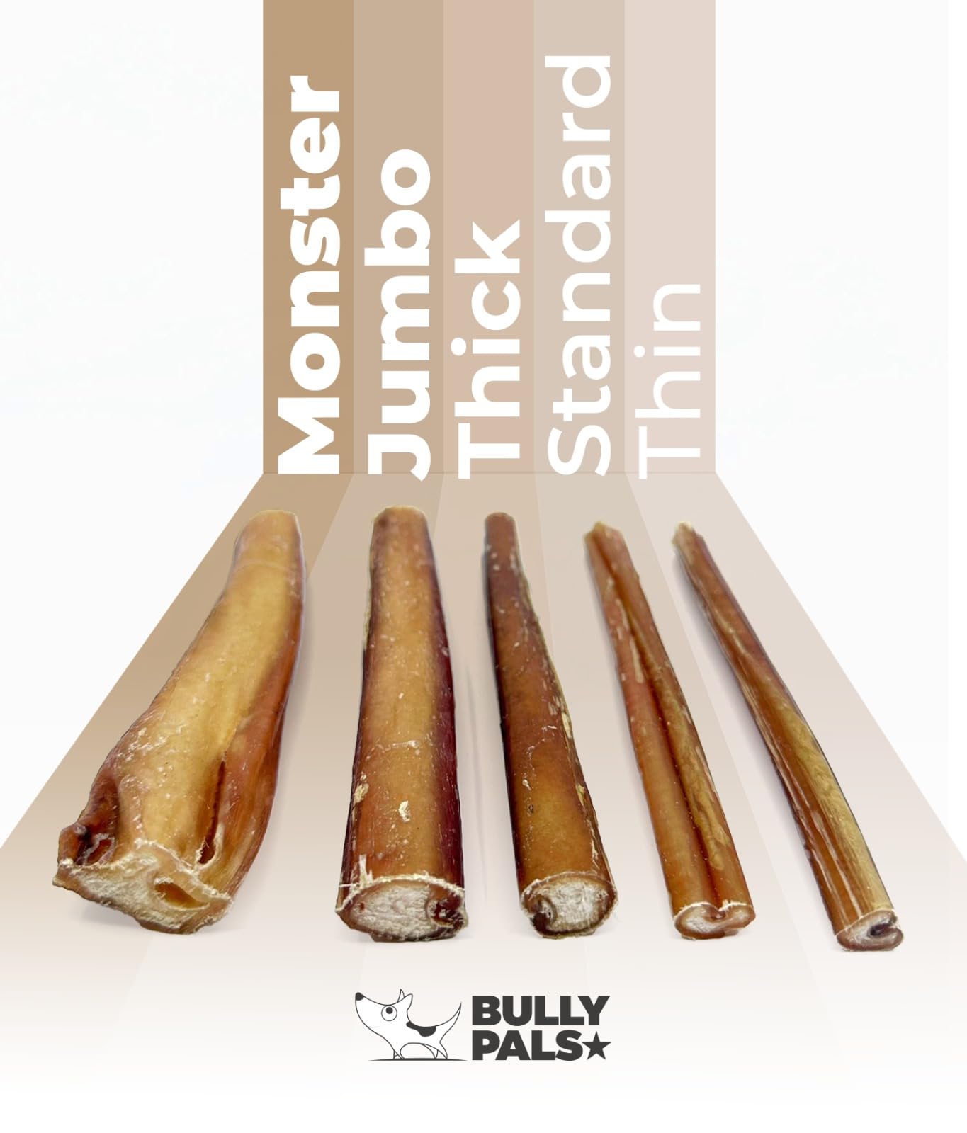 Premium 6-Inch Jumbo Bully Sticks for Dogs - 6 Pack | All-Natural, Single-Ingredient, Long-Lasting Dehydrated Dog Treats & Dental Chews - Perfect for Aggressive Chewers, Training Rewards, and Oral Health Care