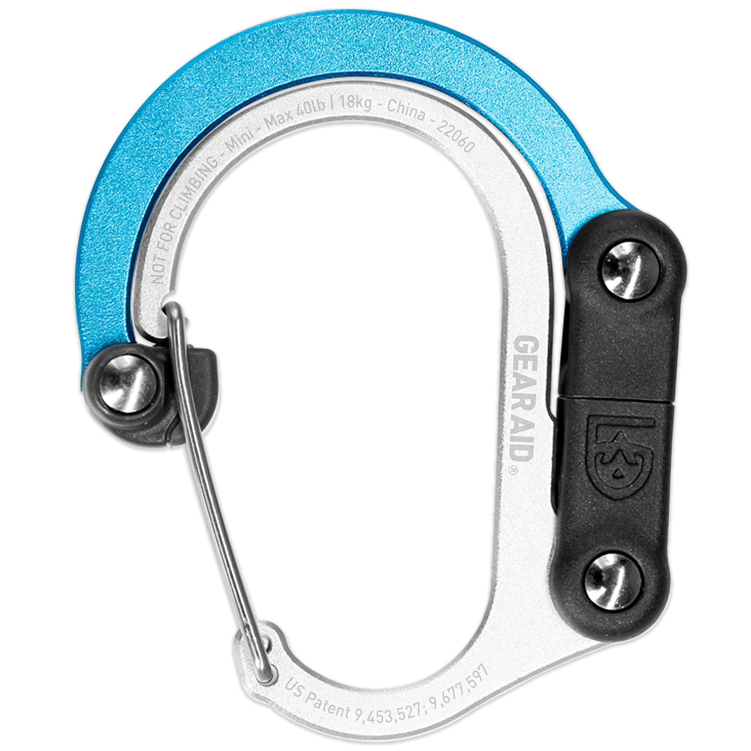 HEROCLIP Mini Carabiner Hook - Heavy Duty Clip for Travel, Luggage, Backpacks & Small Bags | Perfect for Hanging Items on Airplanes, Hotels & Outdoor Adventures
