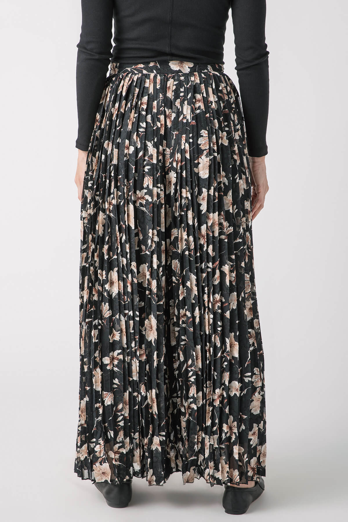 By Together Floral Pleated Pants for Women - High Waisted Wide Leg Palazzo Trousers - Boho Chic Summer Vacation Outfit for Beach, Party & Casual Wear