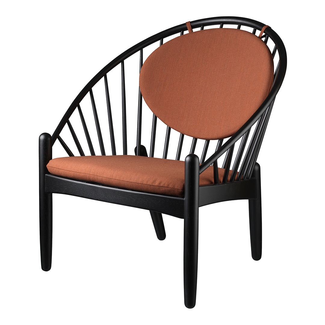 J166 Jorna Lounge Armchair - Modern Accent Chair for Living Room, Bedroom & Office - Comfortable Upholstered Armchair with Sturdy Metal Legs - Perfect for Relaxing, Reading & Small Spaces