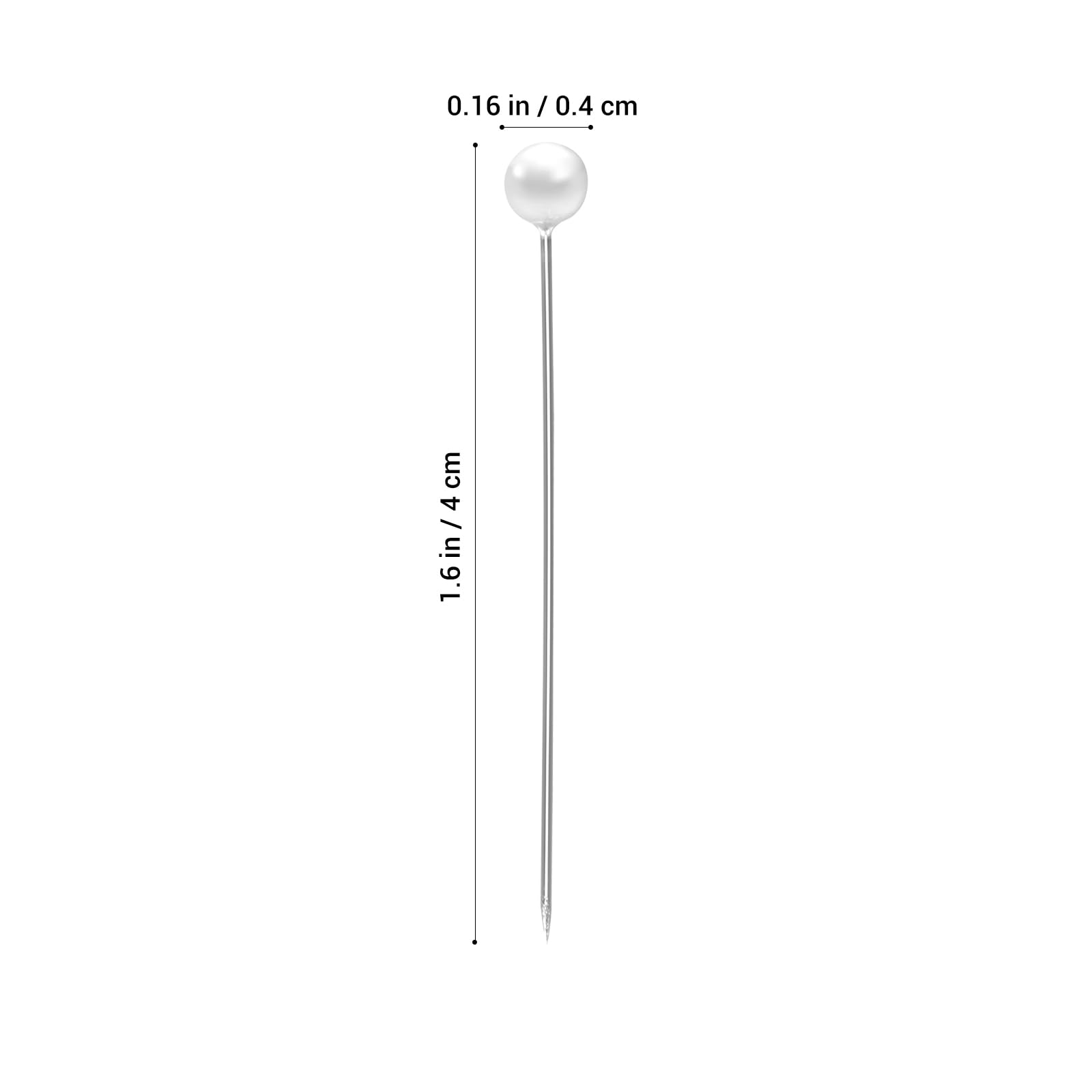 100pcs Pearlized Ball Head Pins for Sewing & DIY Crafts - Perfect for Fabric & Quilting