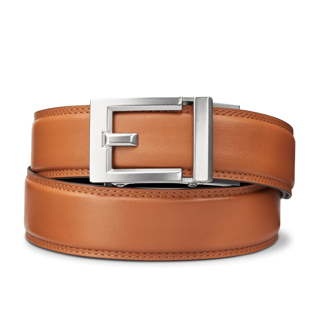 EXPRESS NICKEL BUCKLE | CLASSIC LEATHER BELT 1.37