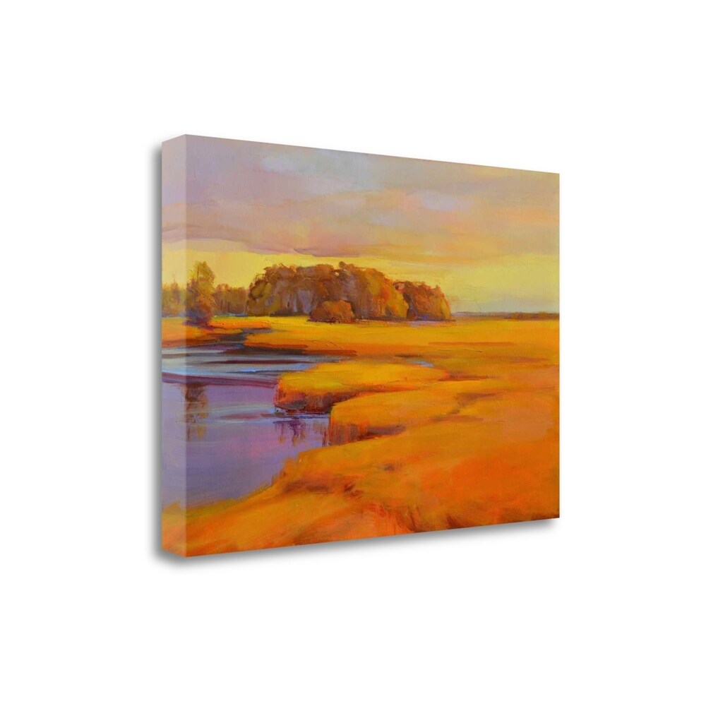 Autumn Marsh By Holly Ready - Fine Art Giclee Print on Gallery Wrap Canvas, Ready to Hang Wall Decor - Perfect for Living Room, Bedroom & Office