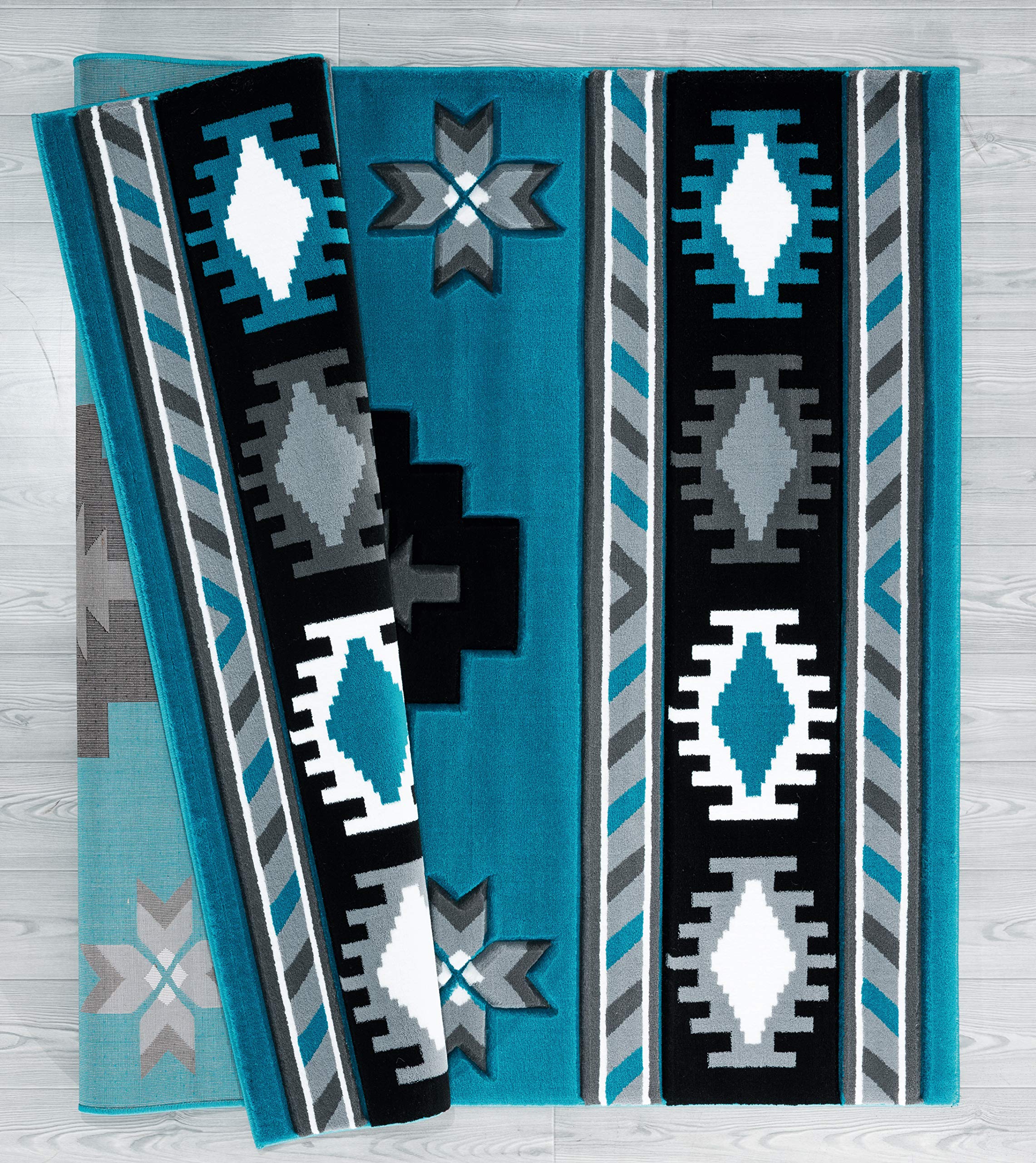 United Weavers of America Bristol Caliente Turquoise Round Area Rug 7'10