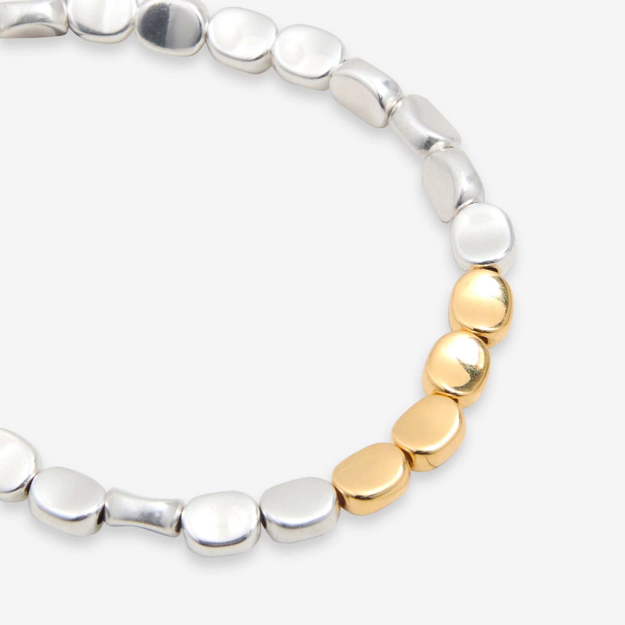 Edition No. 5 Silver & Gold Bracelet - Elegant Jewelry for Women, Perfect for Parties, Weddings & Everyday Wear