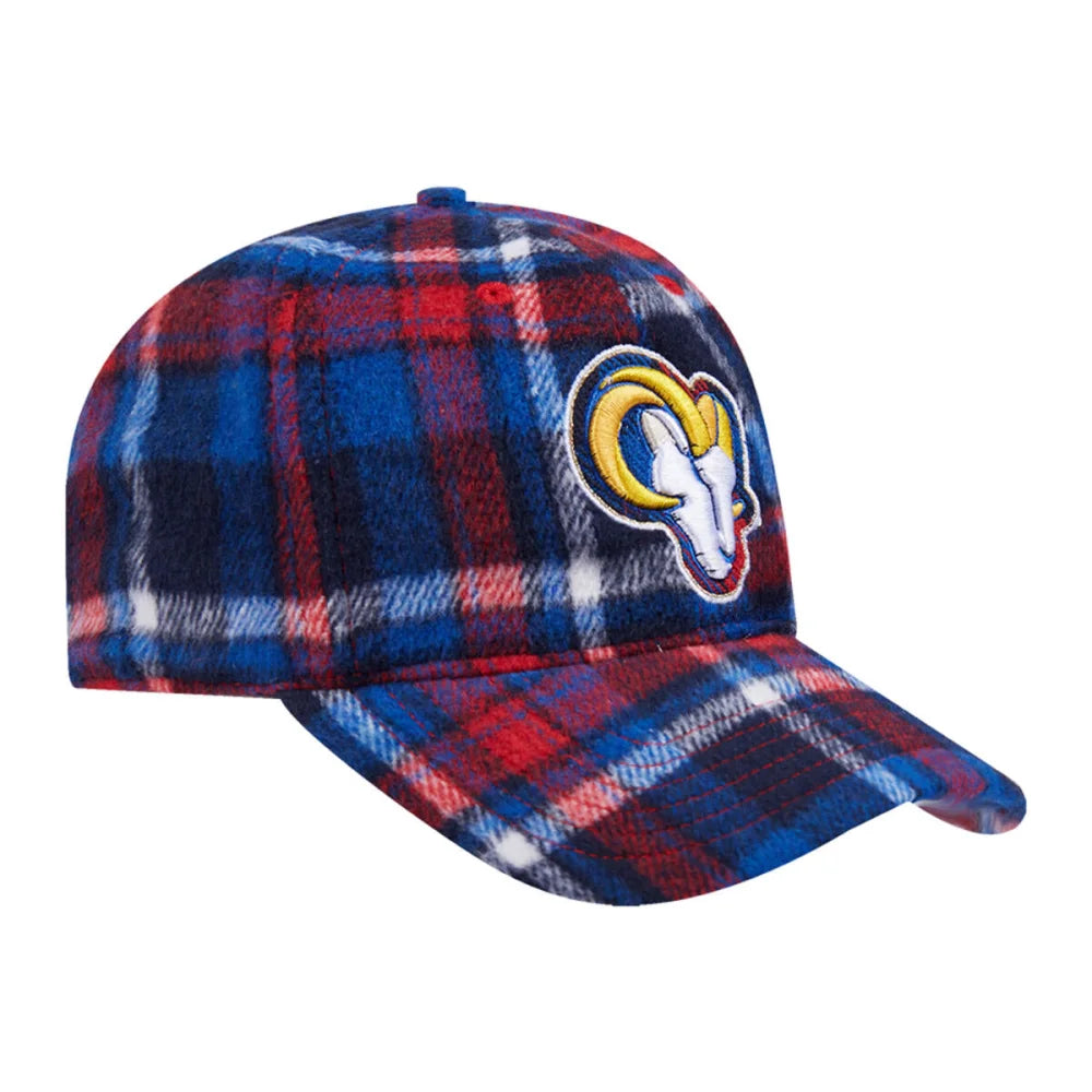 Pro Standard Los Angeles Rams NFL Unisex Plaid Hat - Official NFL Licensed Cap for Men & Women, Perfect for Game Day, Tailgating & Sports Fan Gifts