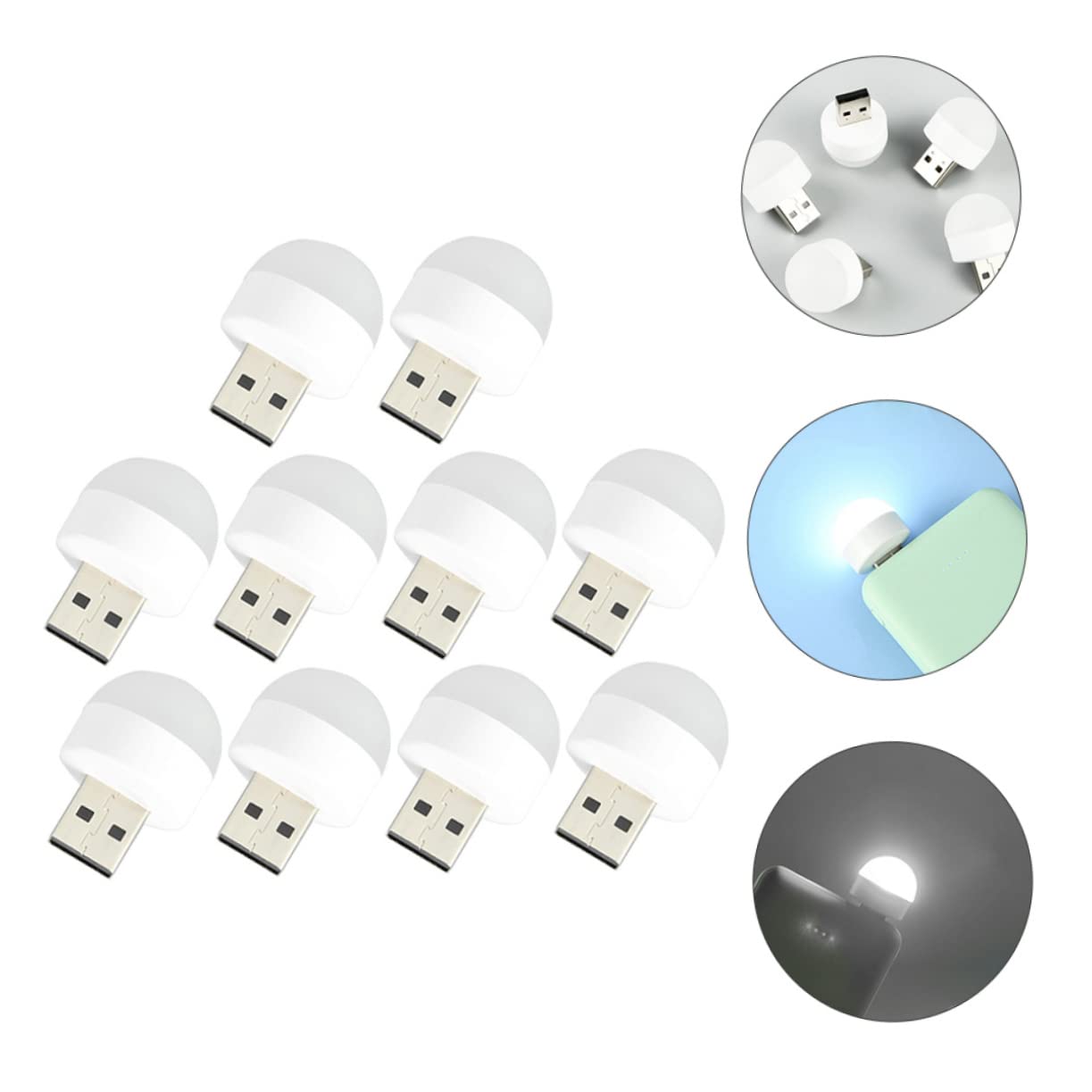 Homoyoyo Mini Washing Machine | 30-Pack LED Night Light Bulbs | Plug-in Nightlights for Bedroom, Nursery, Kids Room | Portable Travel & Car Lights for Camping, Road Trips