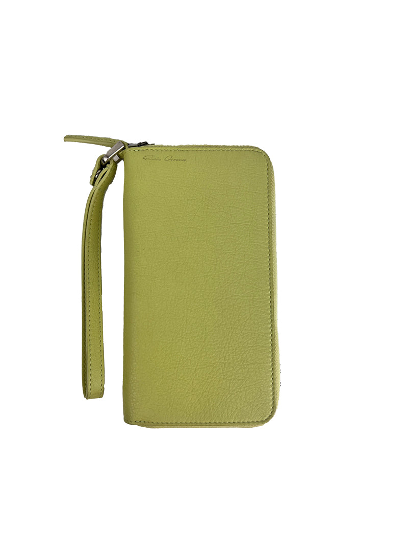 Rick Owens Yellow Leather Wallet with Lace - Stylish & Durable for Everyday Use & Fashion Accessories