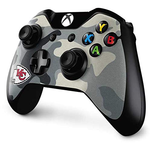 Officially Licensed NFL Kansas City Chiefs Camo Gaming Skin Decal for Xbox One Controller - Perfect for Gamers & Football Fans