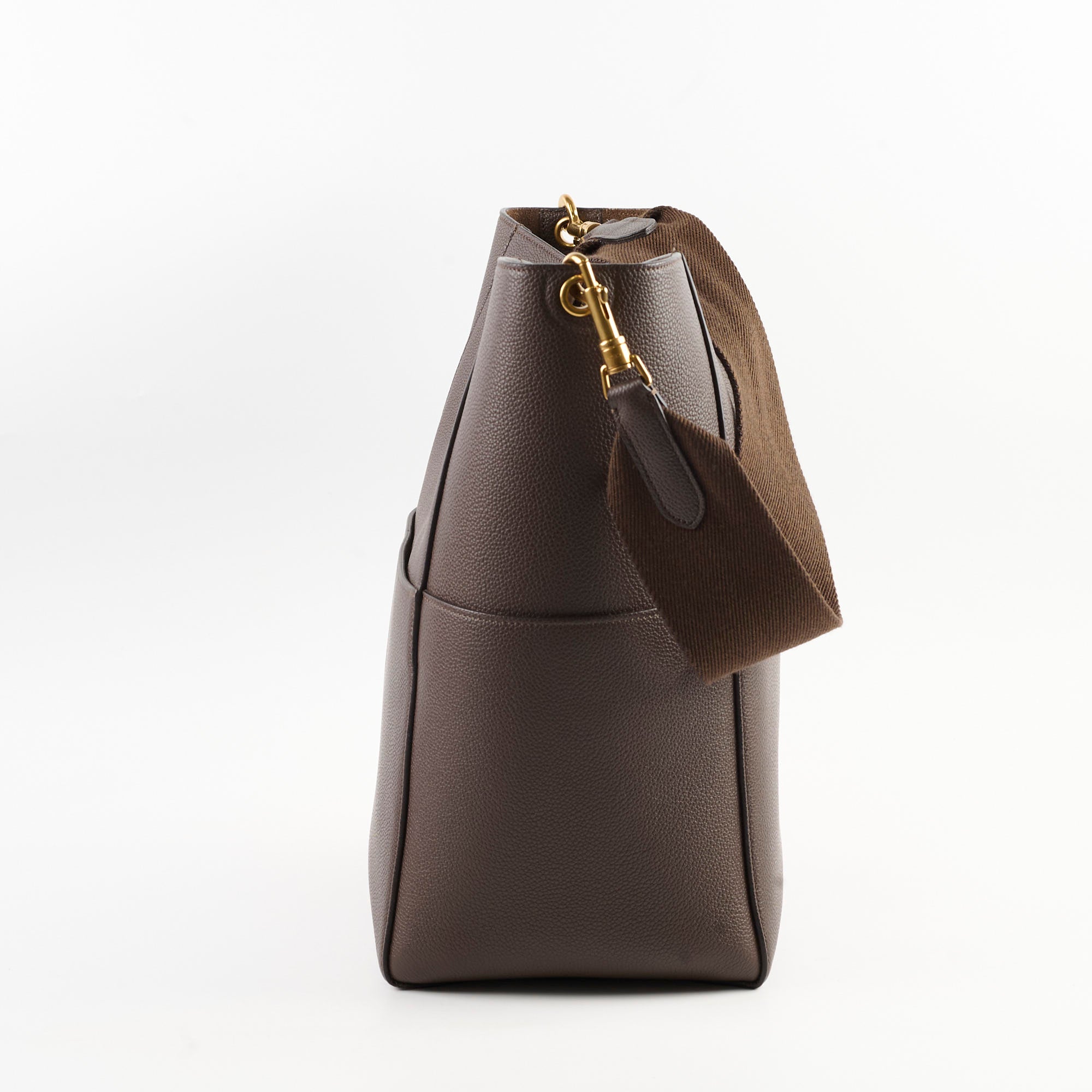 Celine Seau Sangle Bucket Bag in Brown Leather - Stylish Crossbody Shoulder Bag for Women | Perfect for Work, Travel & Everyday Use