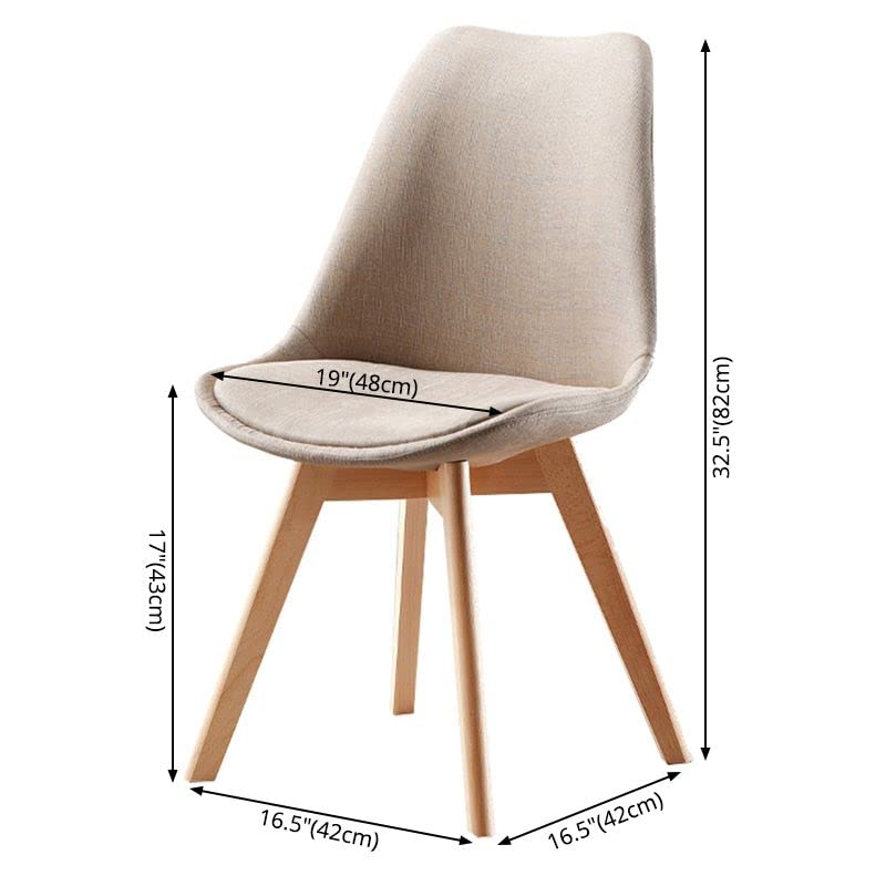 Modern Upholstered Dining Chairs Set of 2 - Armless Side Chairs with Metal Wood Legs for Home, Office Conference Room, Milk Tea Shop - Comfortable Pea Green Kitchen & Restaurant Seating Furniture
