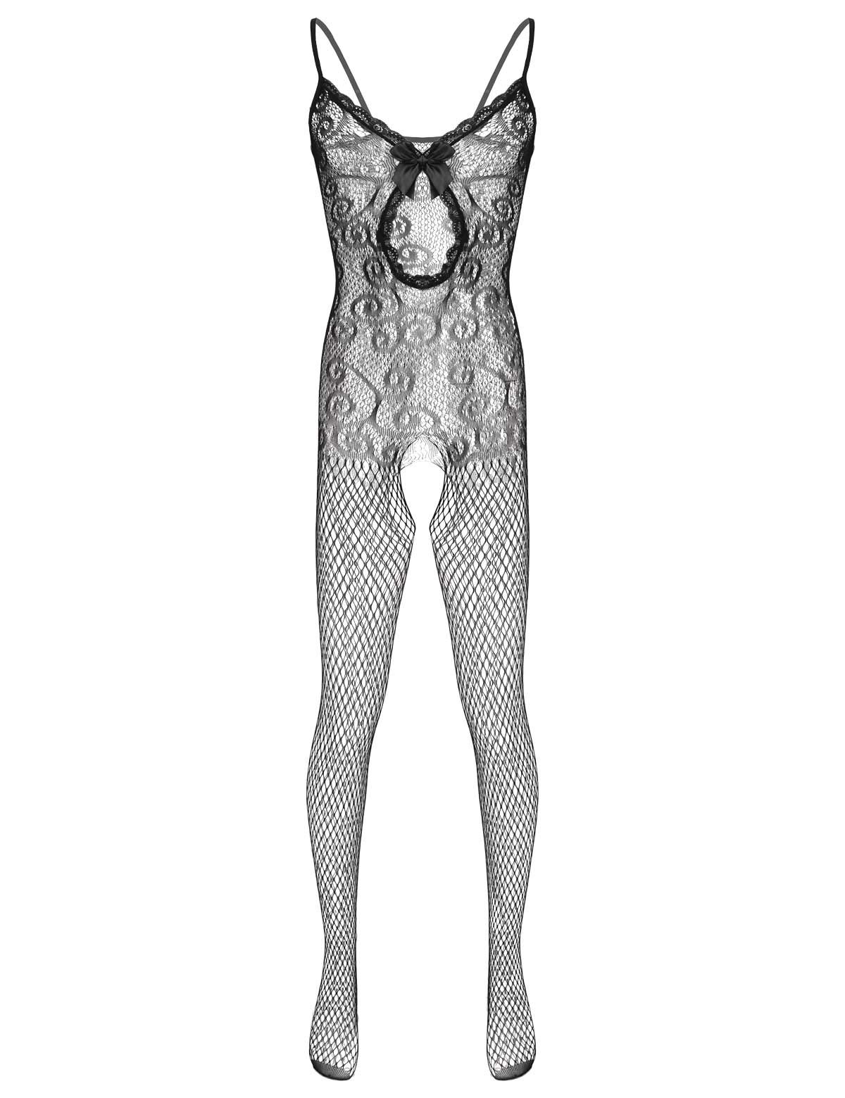 Sexy Hollow Out Fishnet Bodysuit for Women - Stretchy Full Body Tights & Stockings - Perfect for Halloween, Cosplay, and Sensual Lingerie Nights