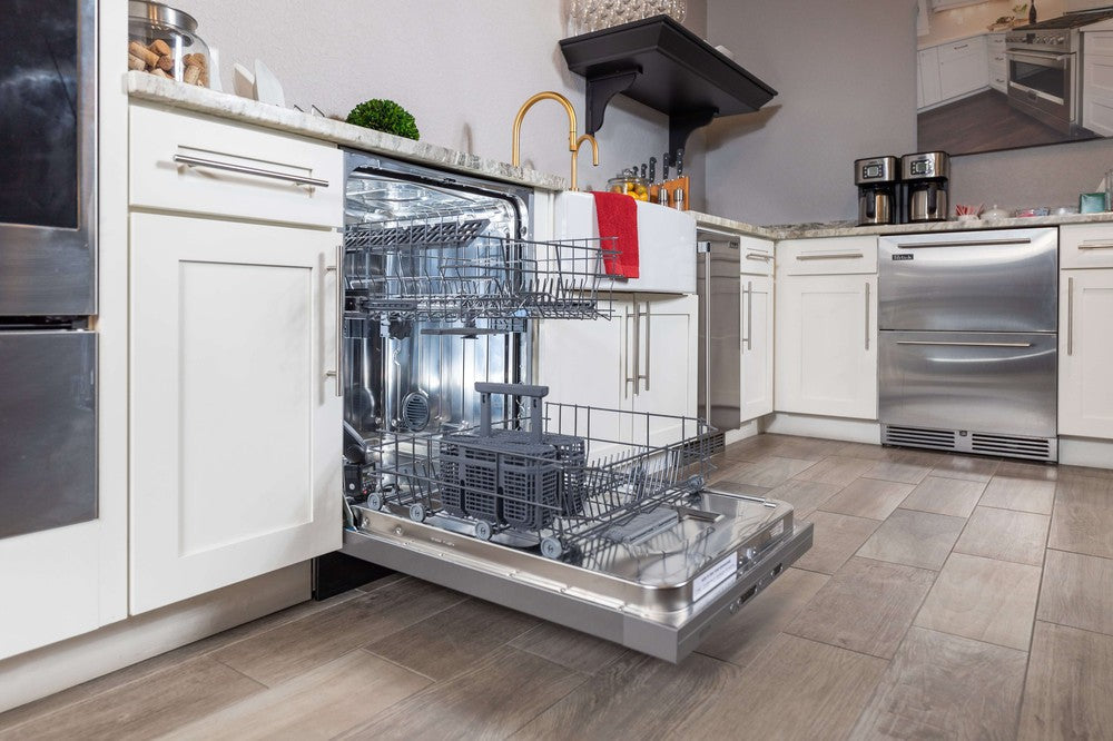 BREDA 24 Inch Panel Ready ADA Compliant Built-In Dishwasher - LUDWA30150 - Perfect for Modern Kitchens & ADA Accessible Homes