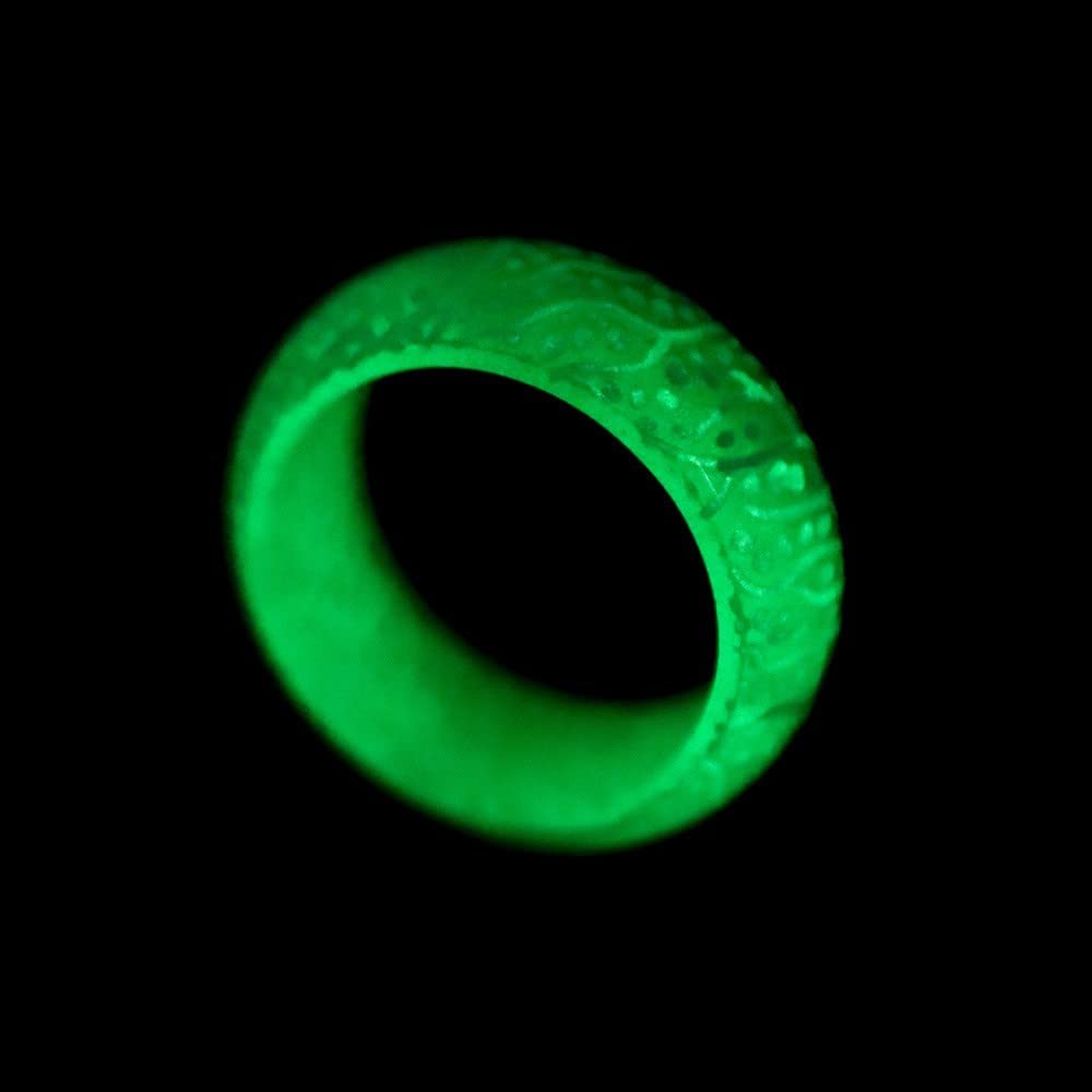 Glow in the Dark Venus Orb Ring for Women & Men - Trendy Acrylic Resin Luminous Jewelry - Perfect for Parties, Raves, and Nighttime Fashion